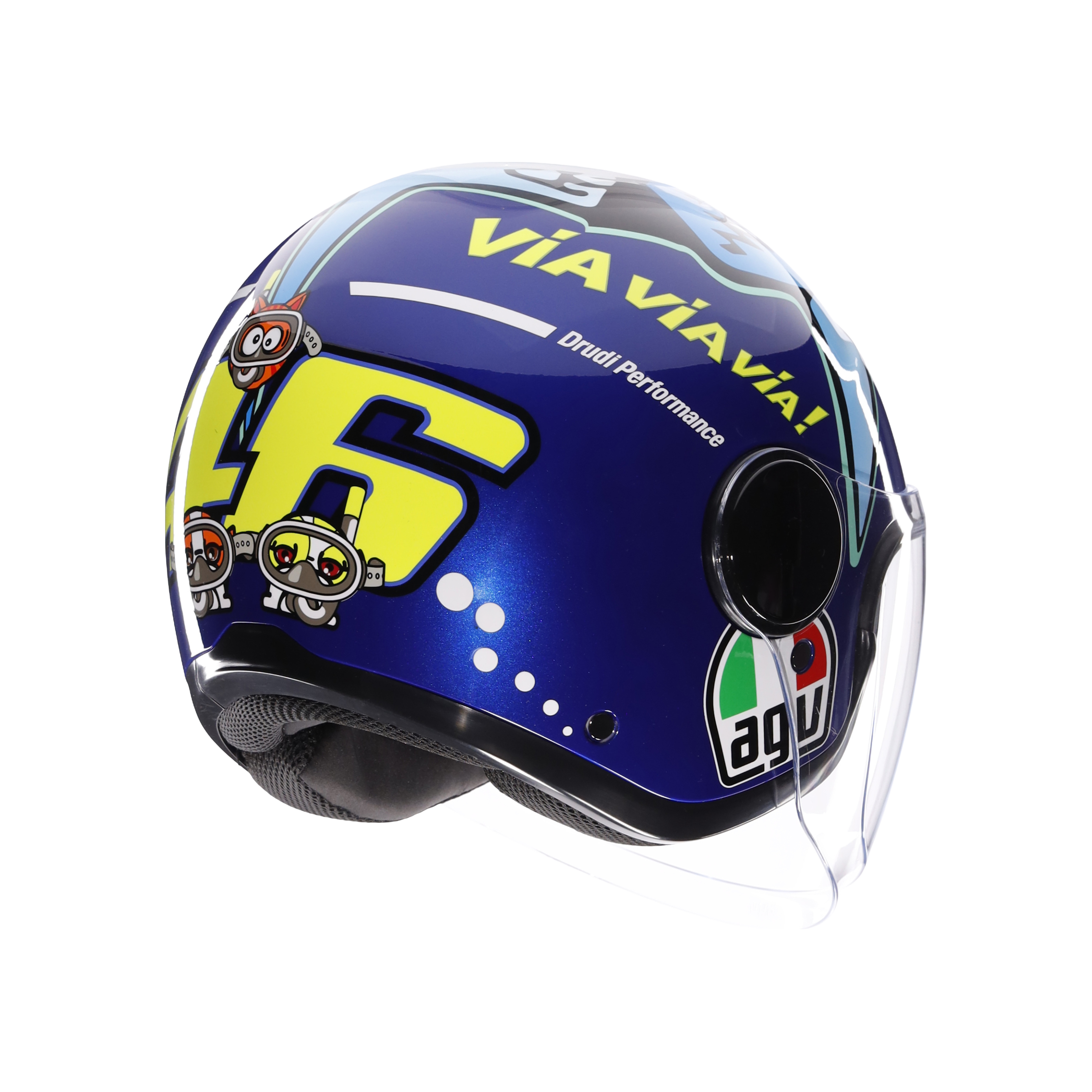 ETERES ROSSI MISANO 2015 - CASQUE MOTO JET E2206 -  - 6