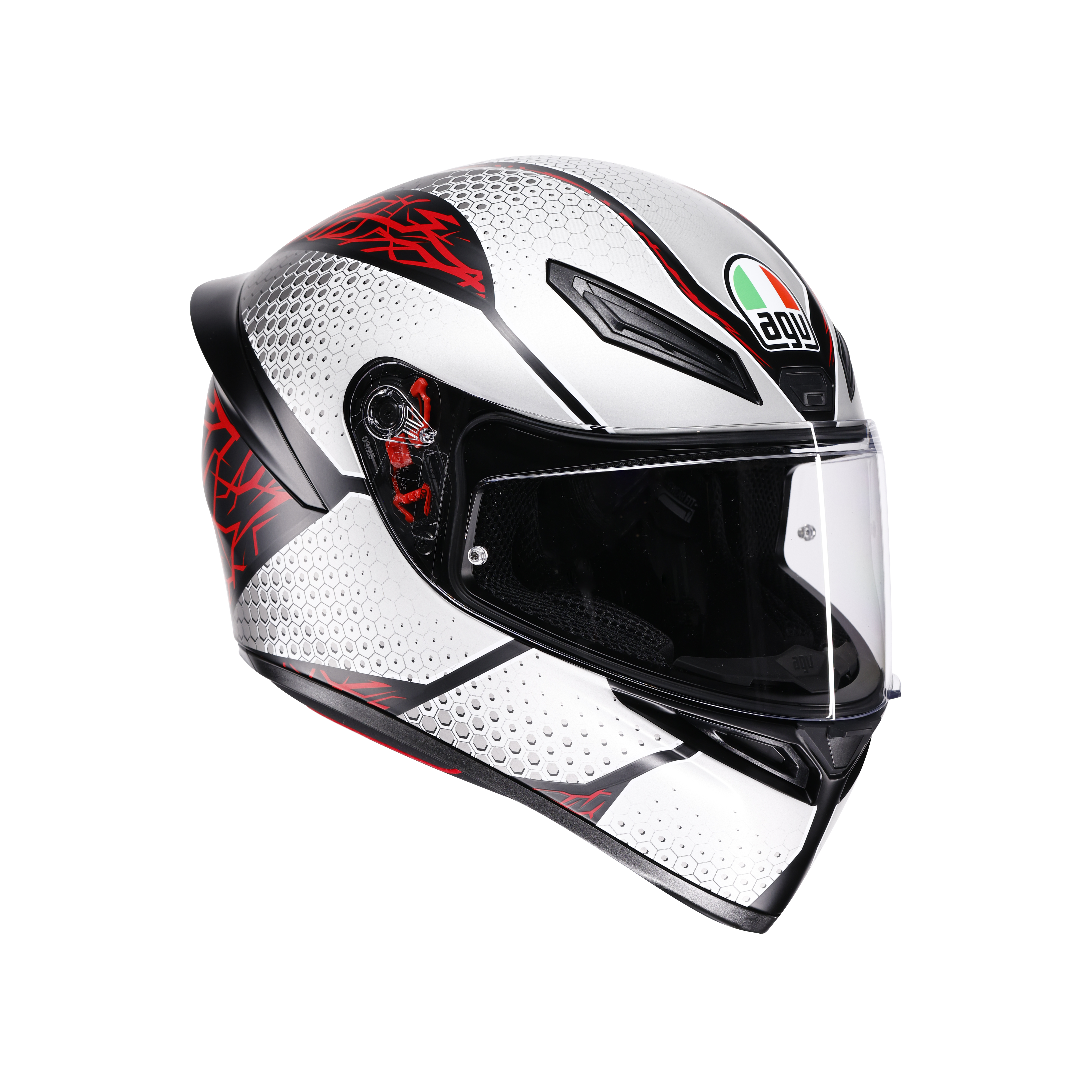 K1 S SPEEDARMOR MATT BLACK/GREY/RED - CASCO MOTO INTEGRALE E2206 -  - 1