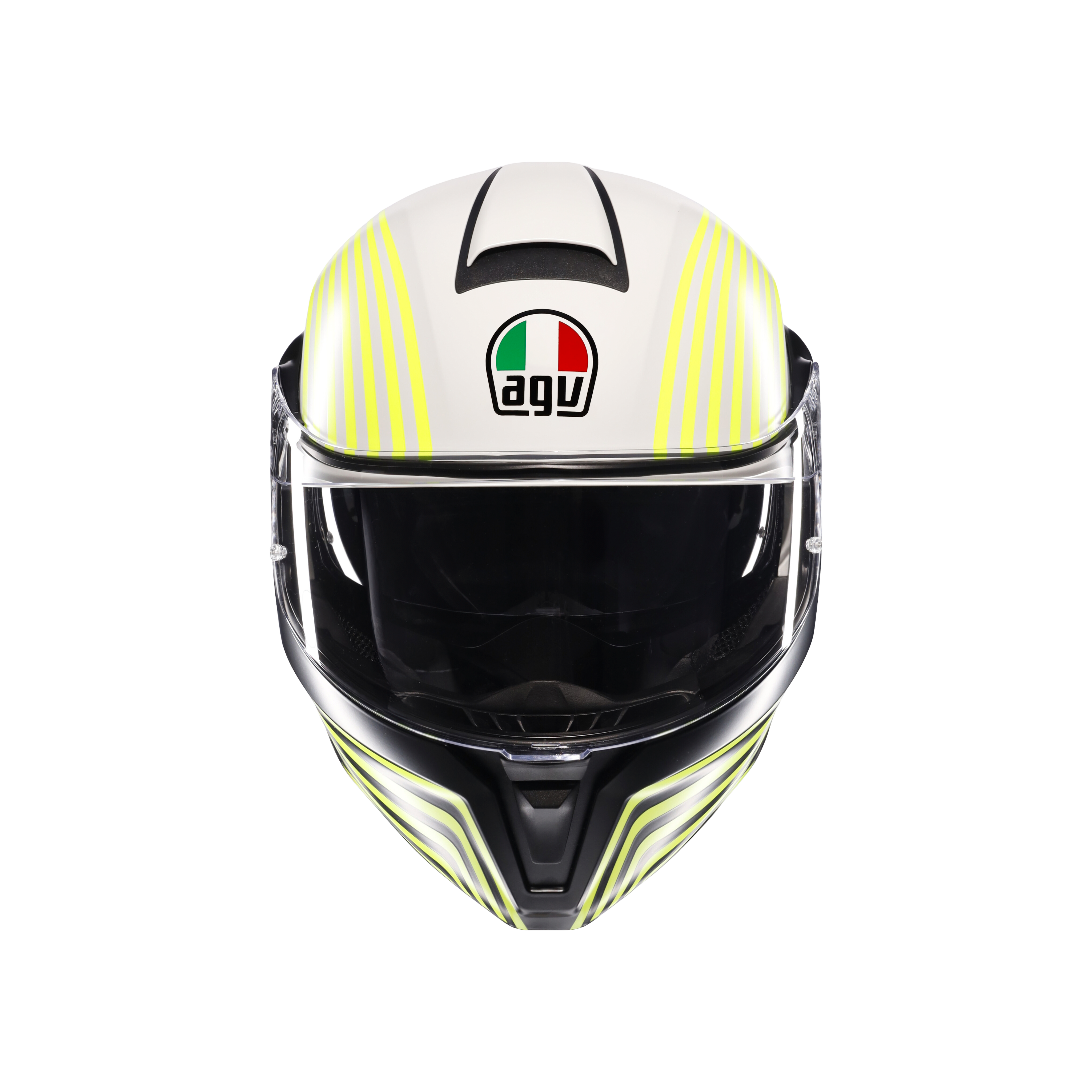 STREETMODULAR ISEO MATT WHITE/BLACK/YEL FLUO - MOTORBIKE FLIP UP HELMET DOT(E2206) -  - 7