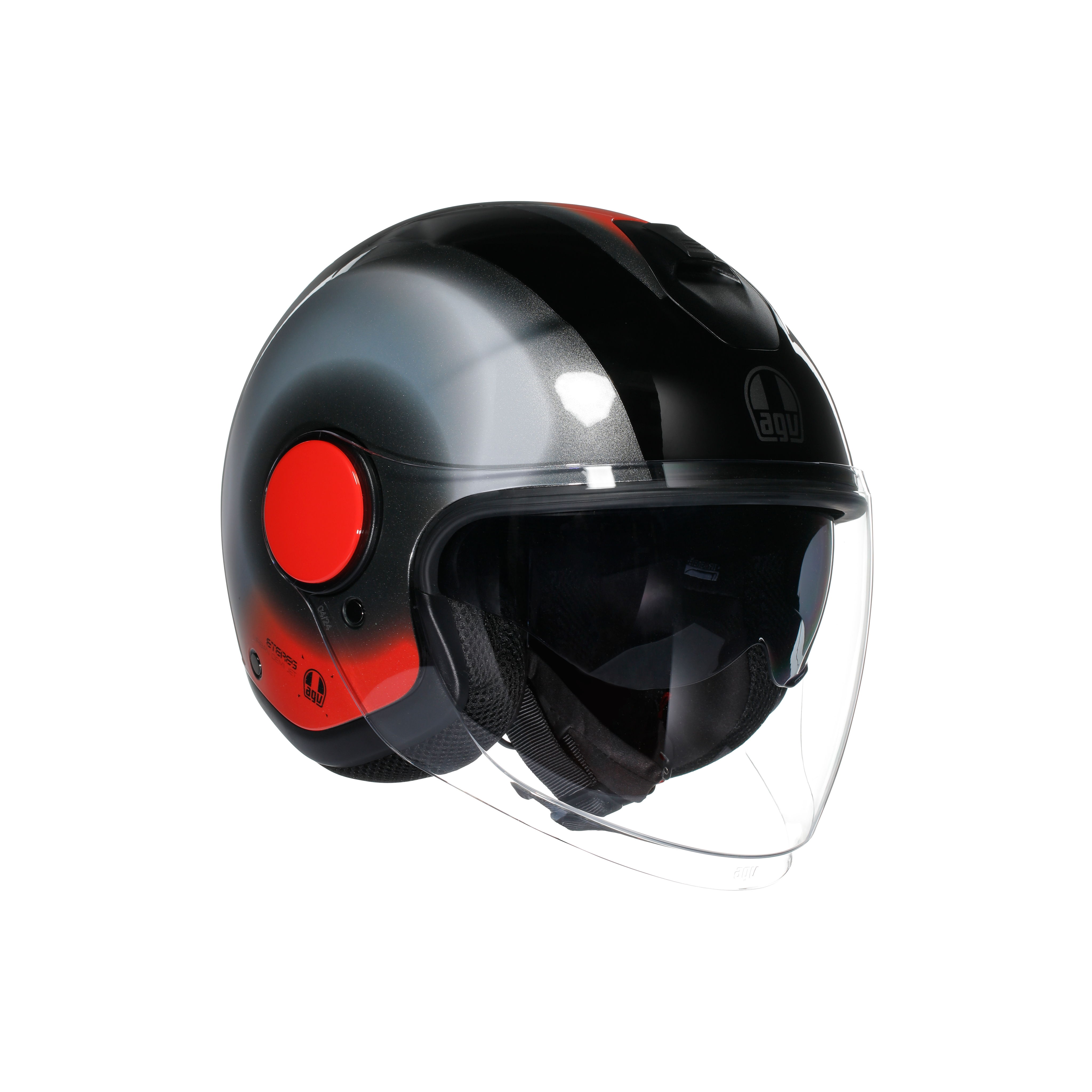 ETERES AGV E2206 - LEVANTO BLACK/SILVER/RED -  - 1