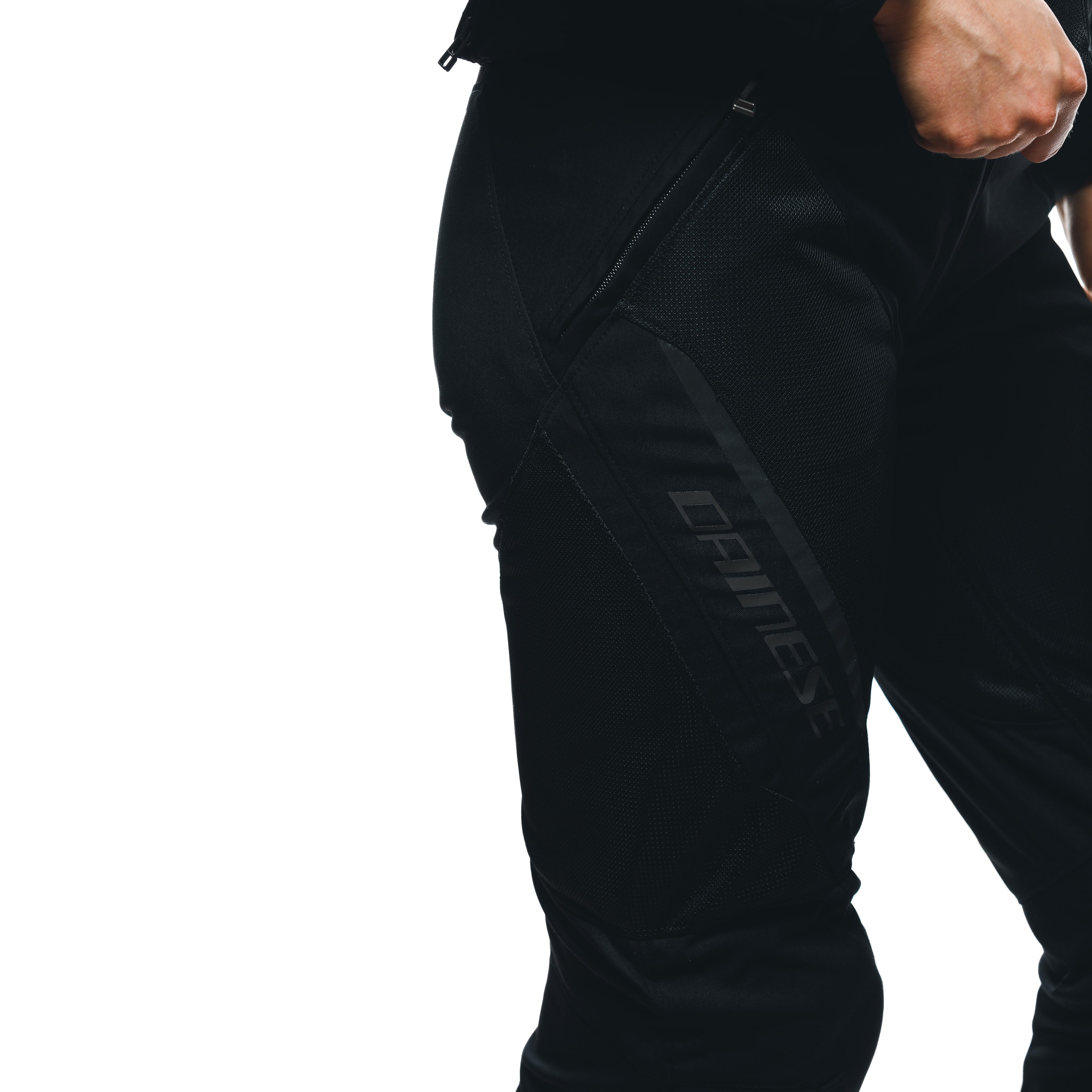 DRAKE 2 SUPER AIR - WOMEN'S SUMMER MOTORCYCLE PANTS IN FABRIC - BLACK/BLACK - 7