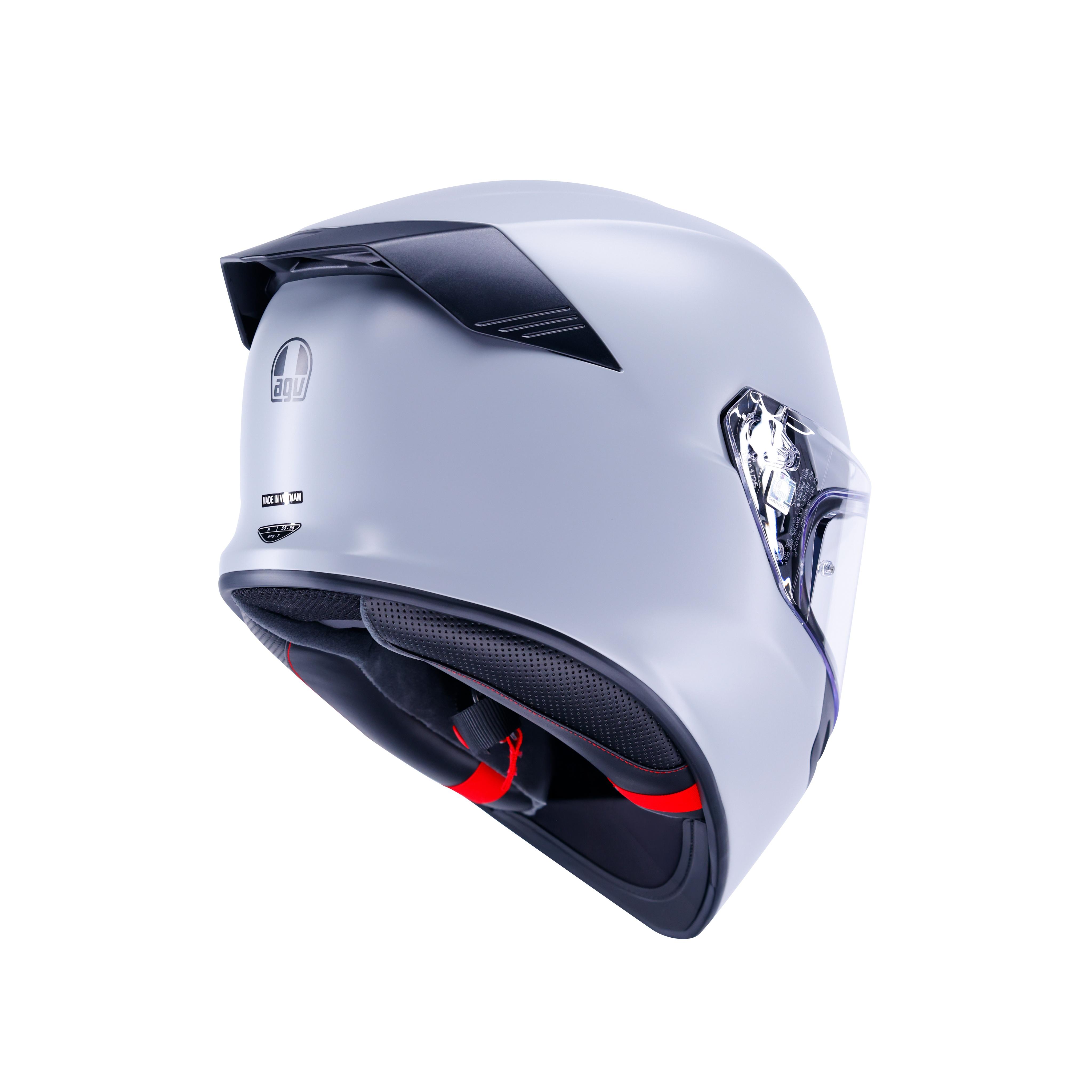 K5 MONO MATT POLARE GREY - FULL-FACE MOTORCYCLE HELMET E2206 -  - 4