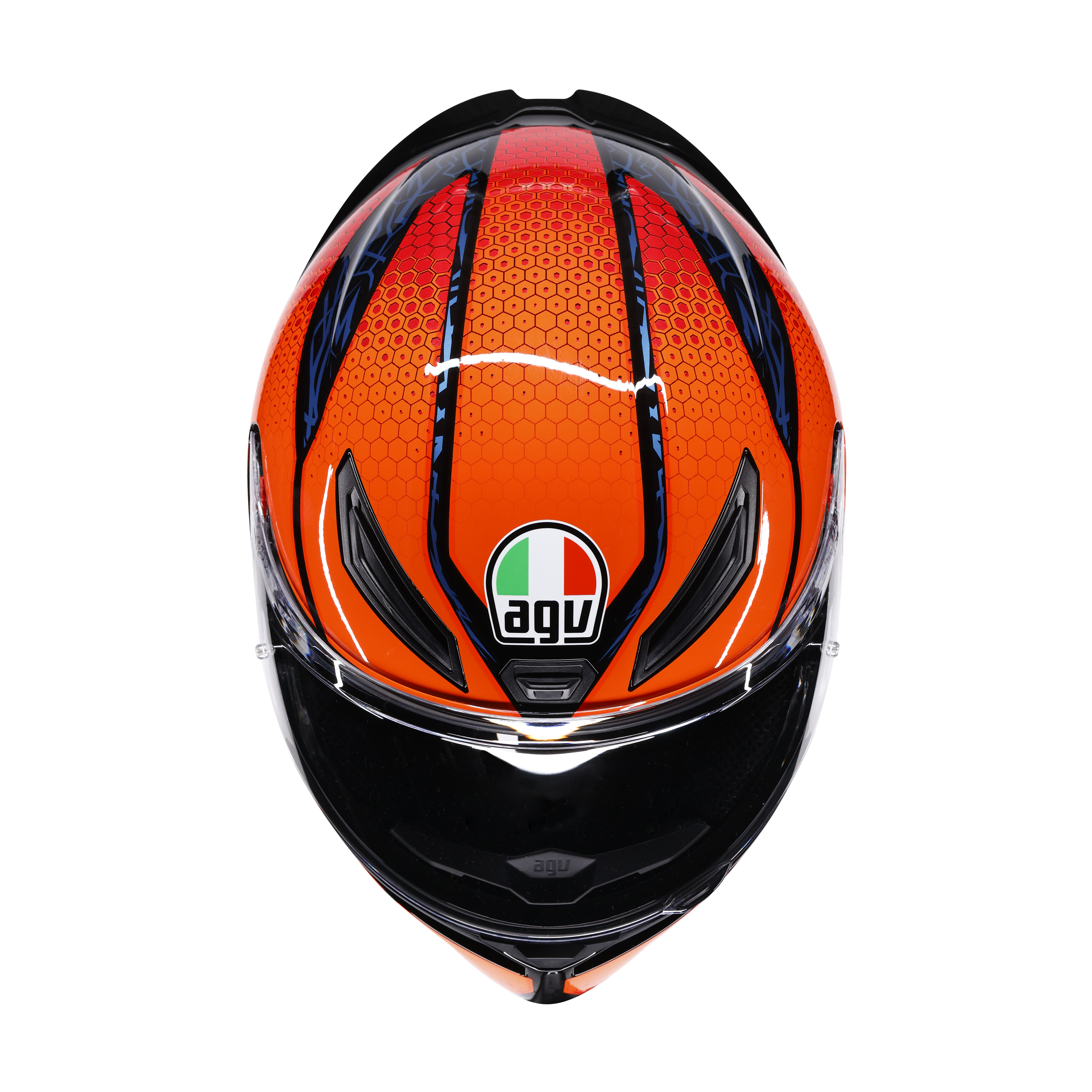K1 S SPEEDARMOR BLACK/ORANGE/BLUE - CASQUE MOTO INT&Eacute;GRAL E2206 -  - 7