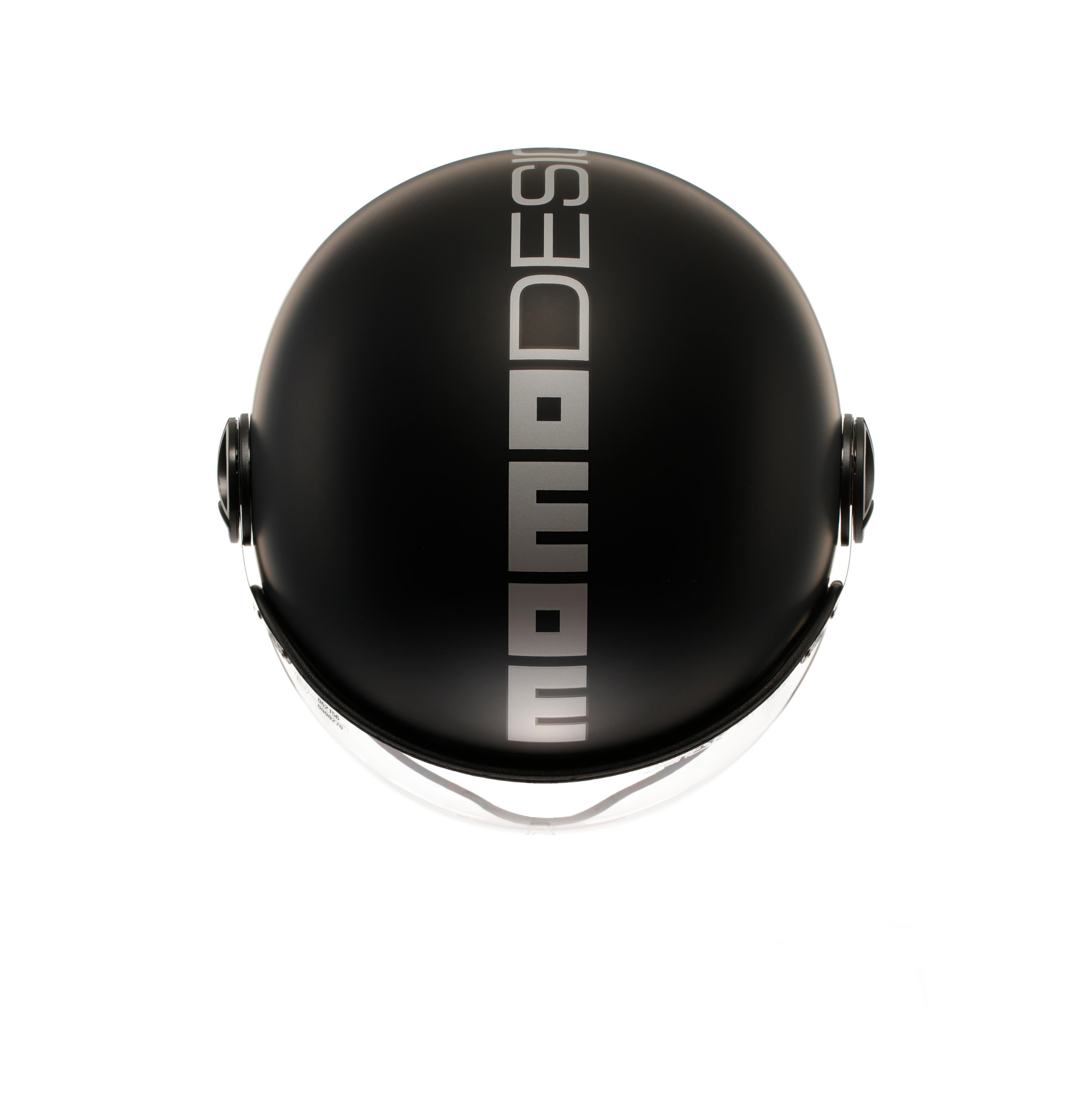 MOMODESIGN FGTR EVO MATT SCHWARZ / SILBER - JET-HELM MIT DOPPELVISIER E2206 -  - 6