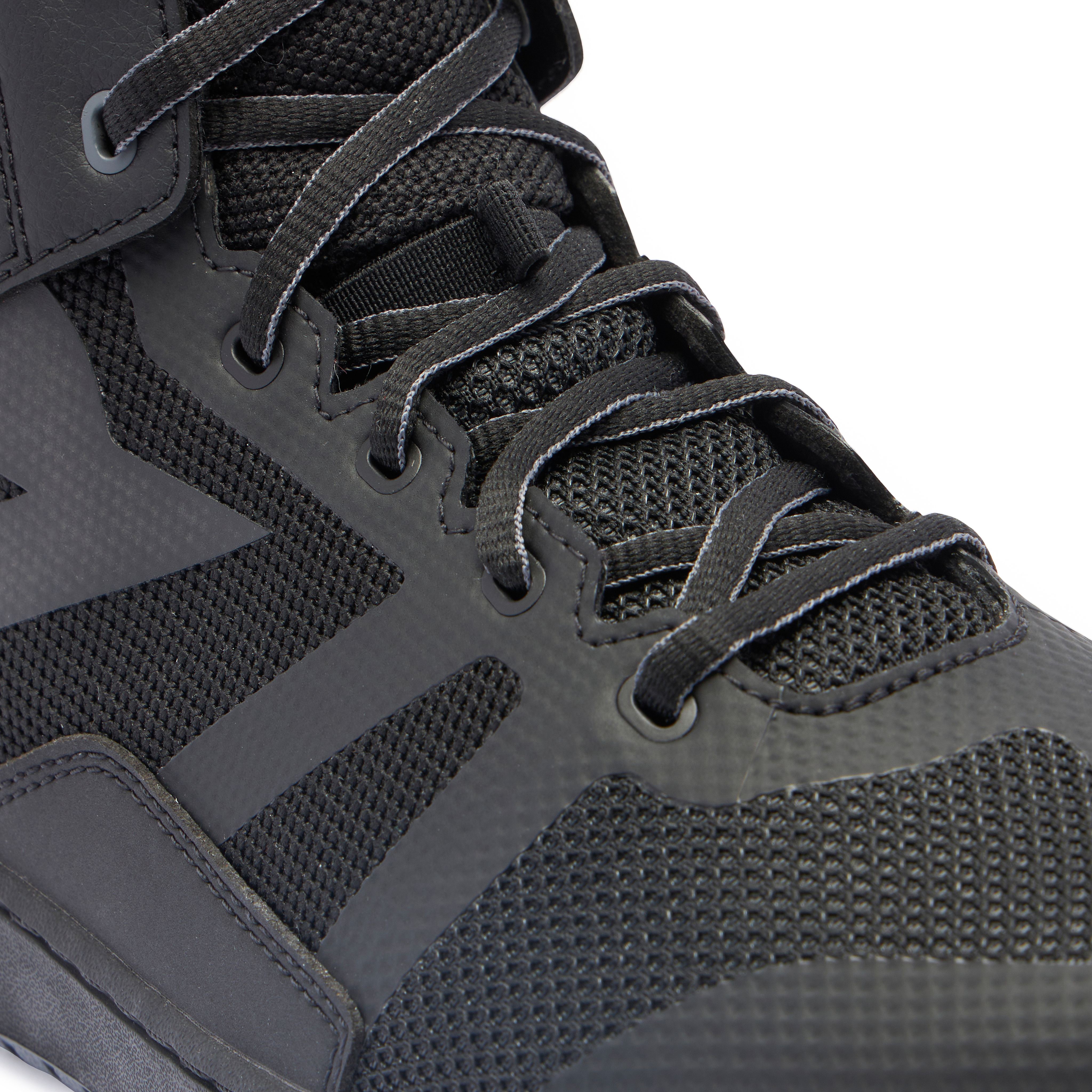 SUBURB AIR - MEN'S SUMMER MOTORCYCLE SHOES IN FABRIC | BLACK/BLACK
