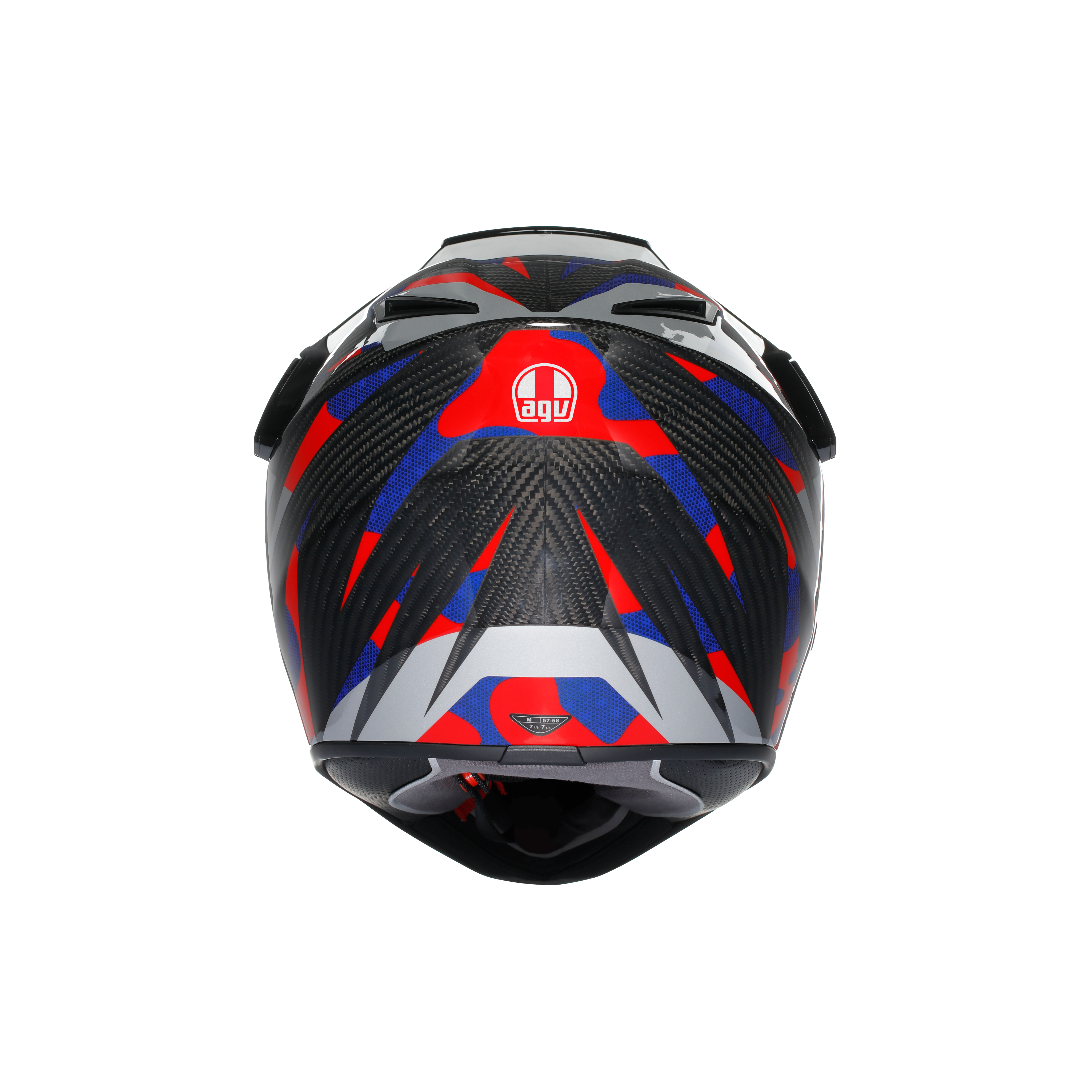 AX9 AGV DOT(E2206) MPLK - STEPPA CARBON/RED/BLUE -  - 3