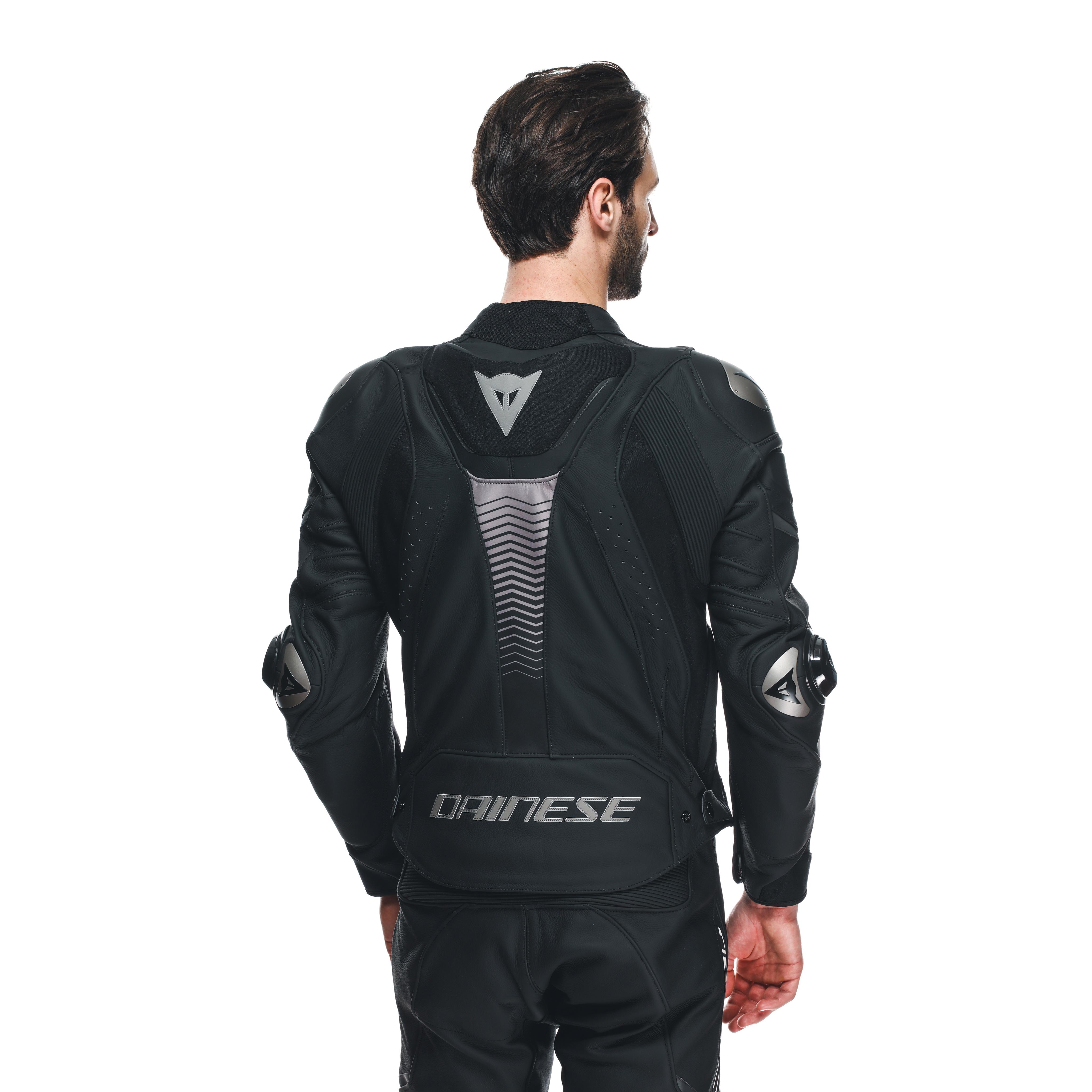 SUPER SPEED 4 - MEN'S MOTORCYCLE LEATHER JACKET - BLACK-MATT/CHARCOAL-GRAY - 7