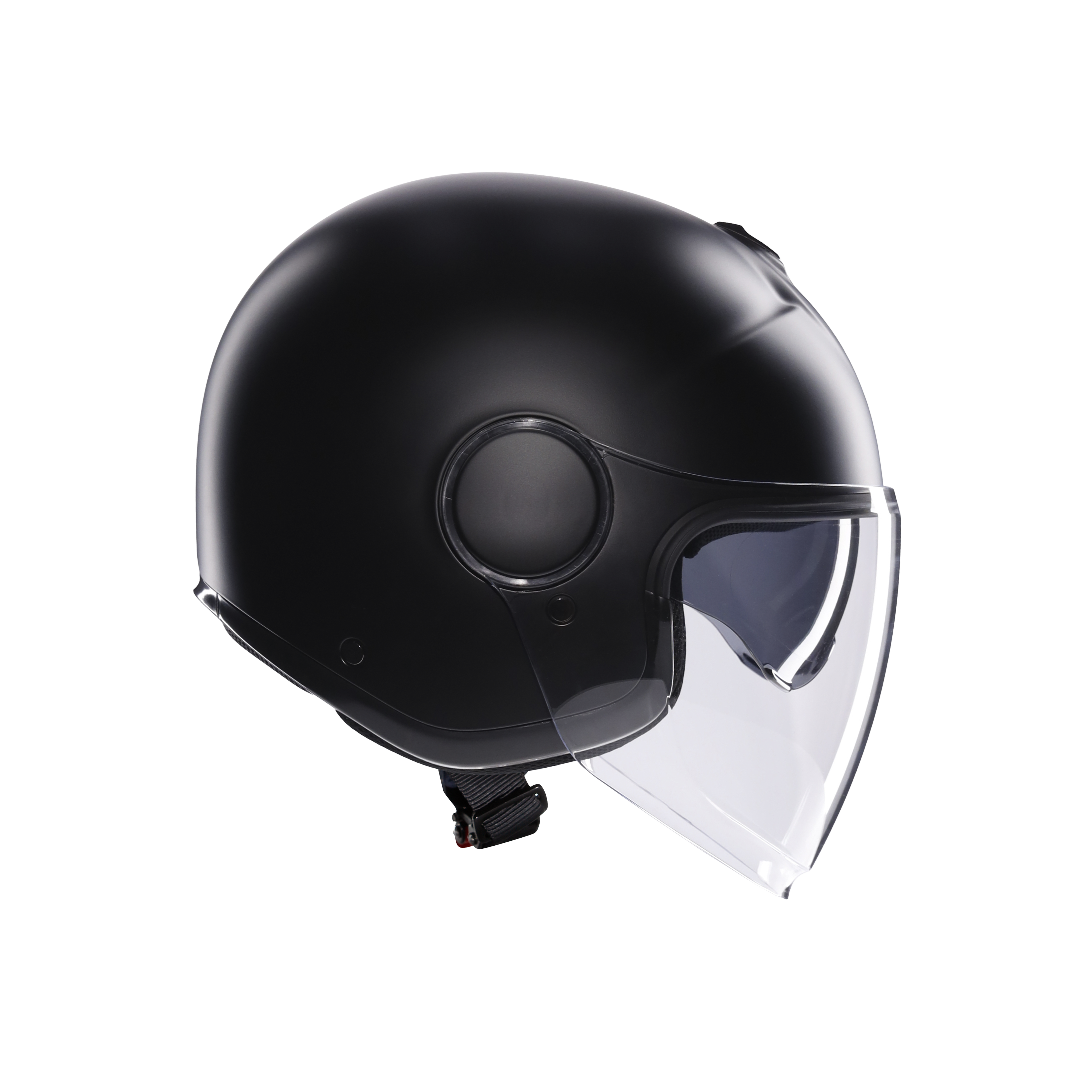 ETERES MONO MATT BLACK - CASQUE MOTO JET E2206 -  - 3
