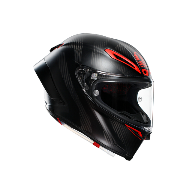 Agv Unisex Intrepido Matt Carbon/Blk/Red - Pista Gp Rr - Motorbike Full Face Helmet E2206 Dot, Size: L