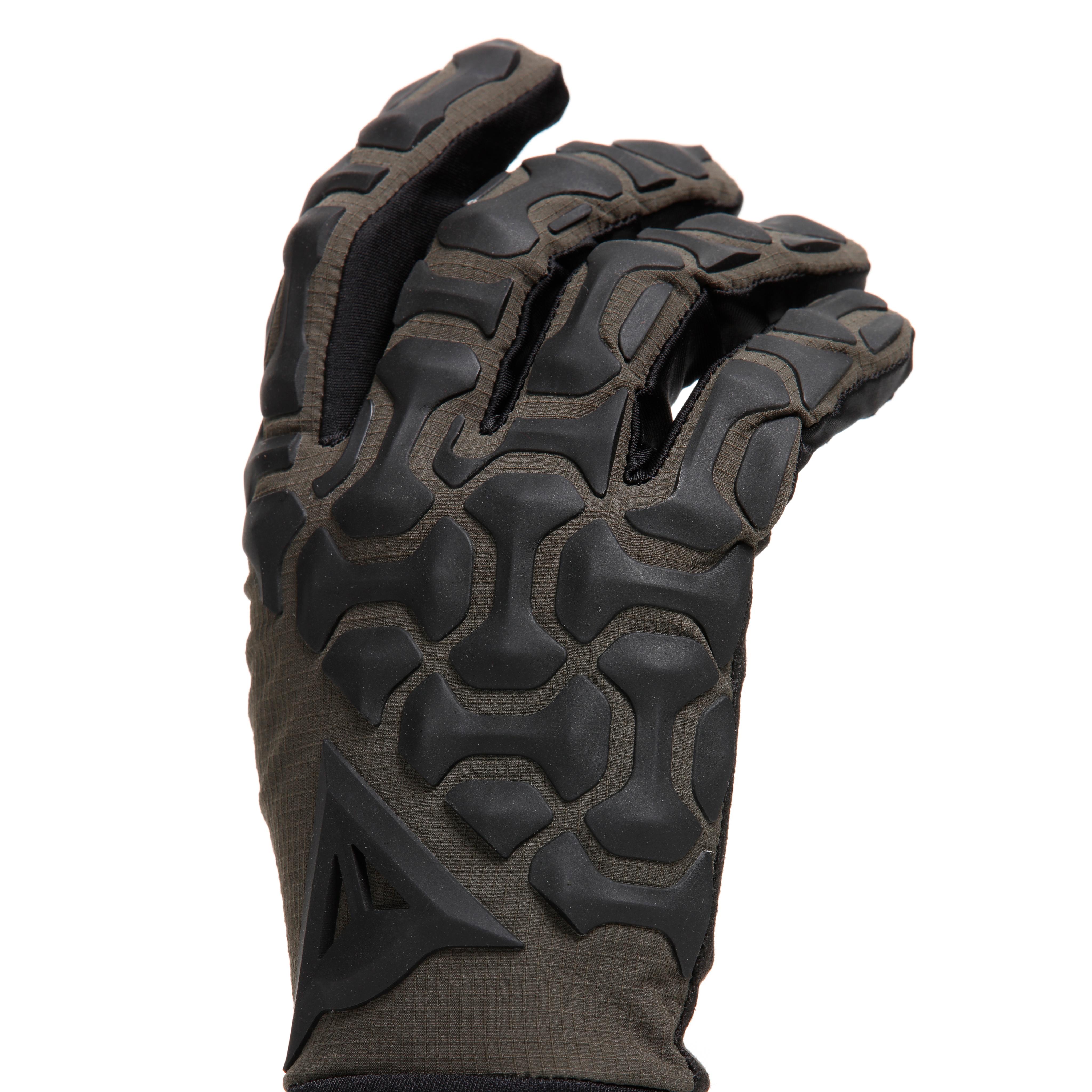 HGR EXT - GANTS DE V&Eacute;LO UNISEXE - BLACK/MILITARY-GREEN - 12