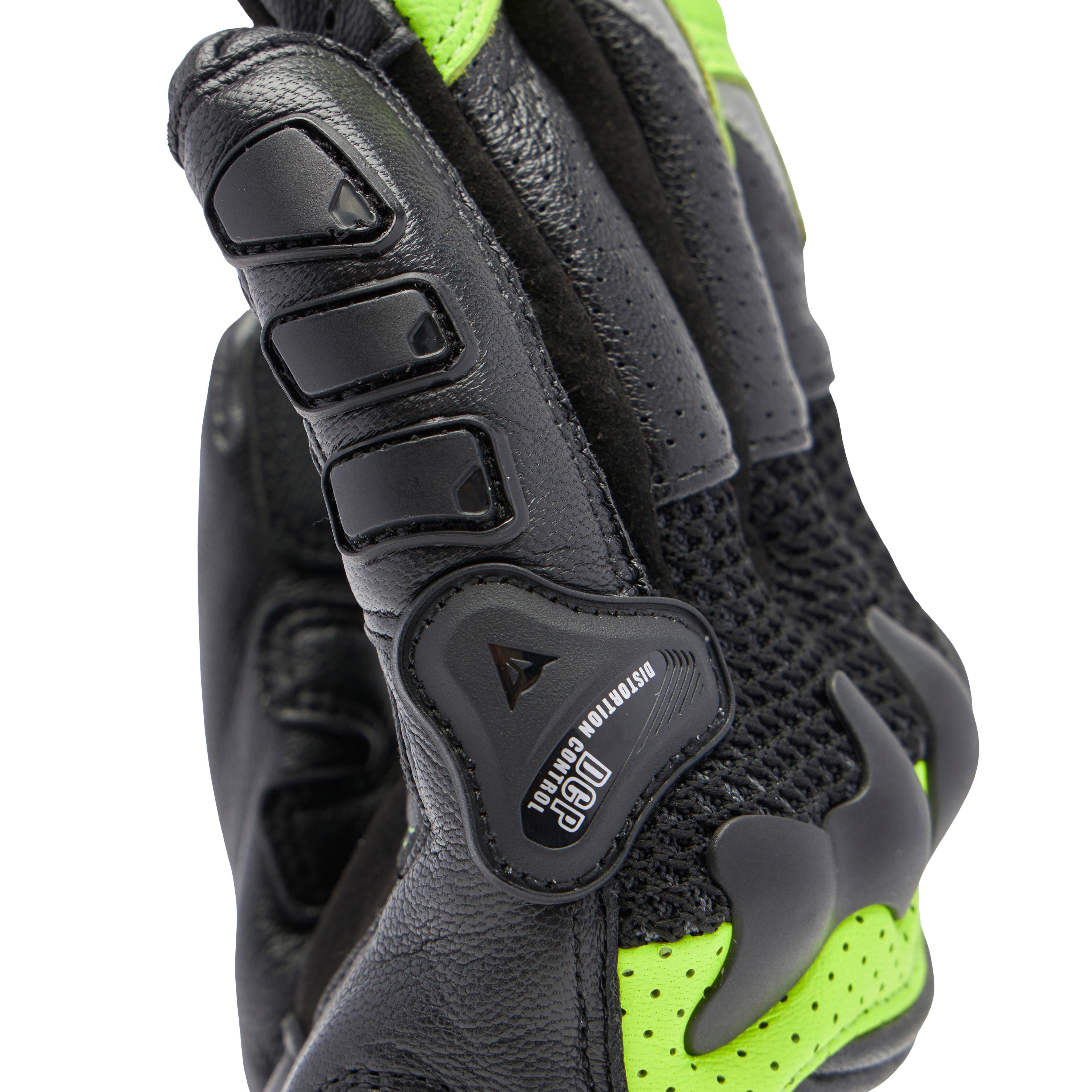 X-RIDE 2 ERGO-TEK - MEN'S MOTORCYCLE GLOVES | BLACK/YELLOW-FLUO