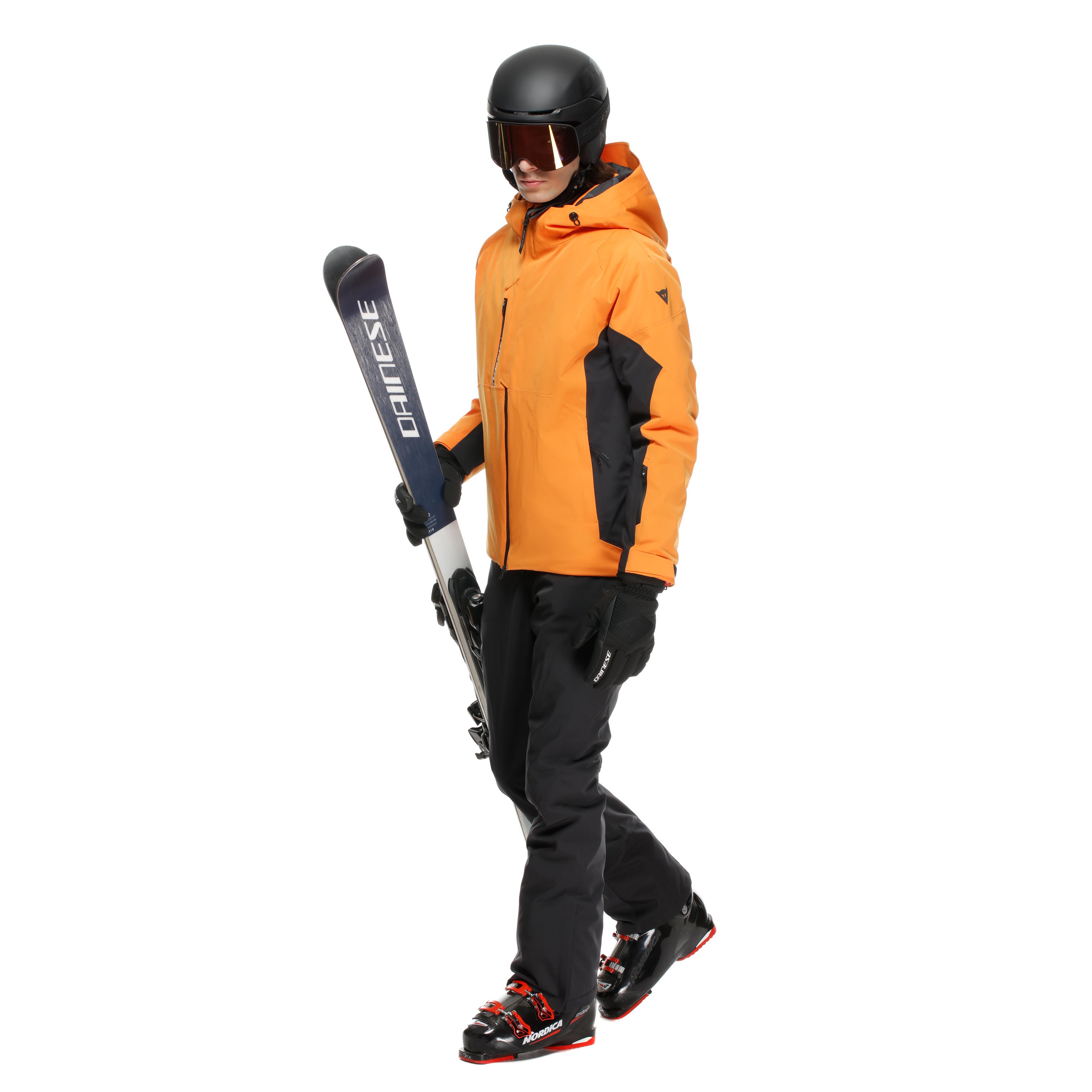 ETRA AEROSENSE-DRY - MEN'S SKI JACKET | ORIOLE ORANGE/STRETCH LIMO