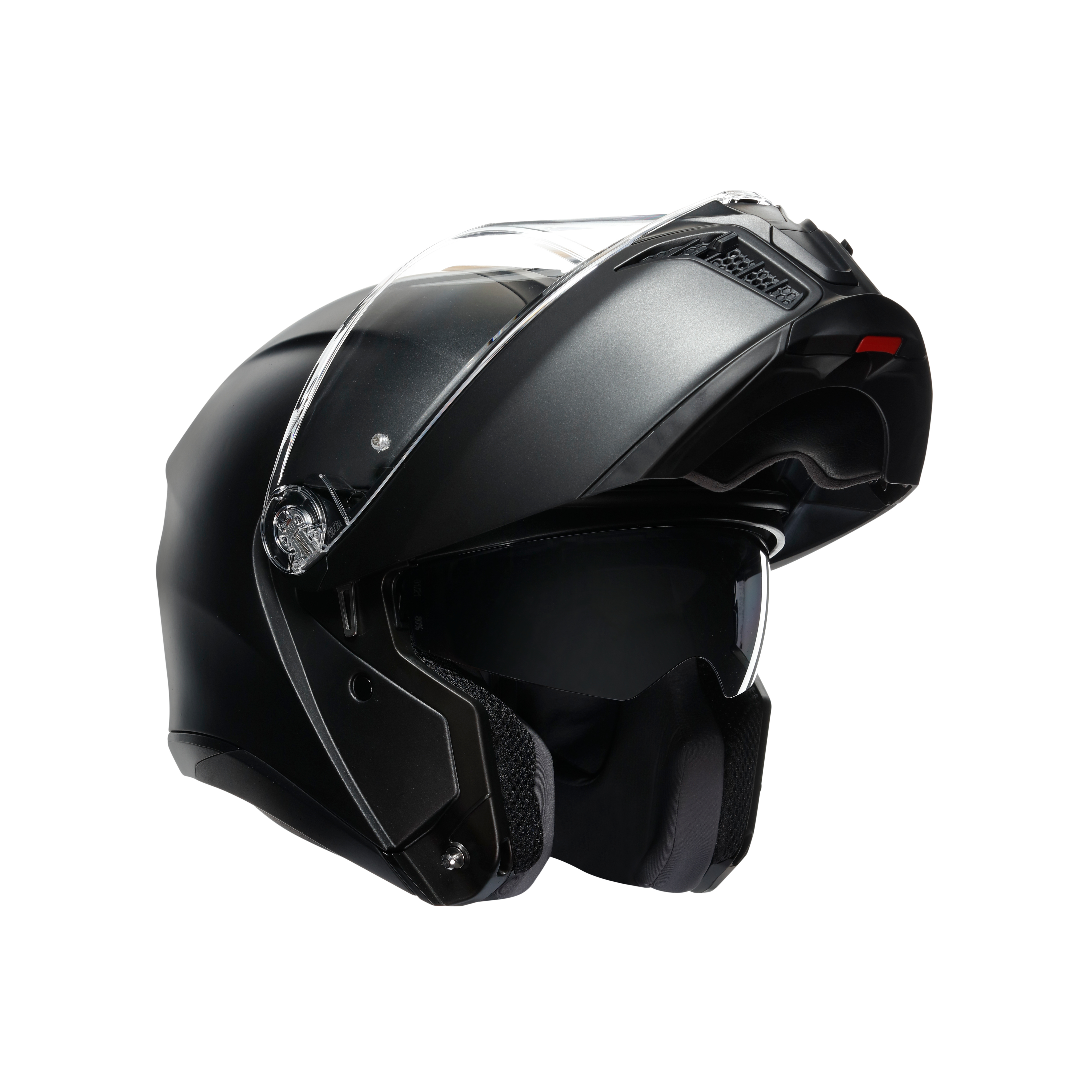 TOURMODULAR MATT BLACK - MOTORBIKE FLIP UP HELMET E2206 -  - 11