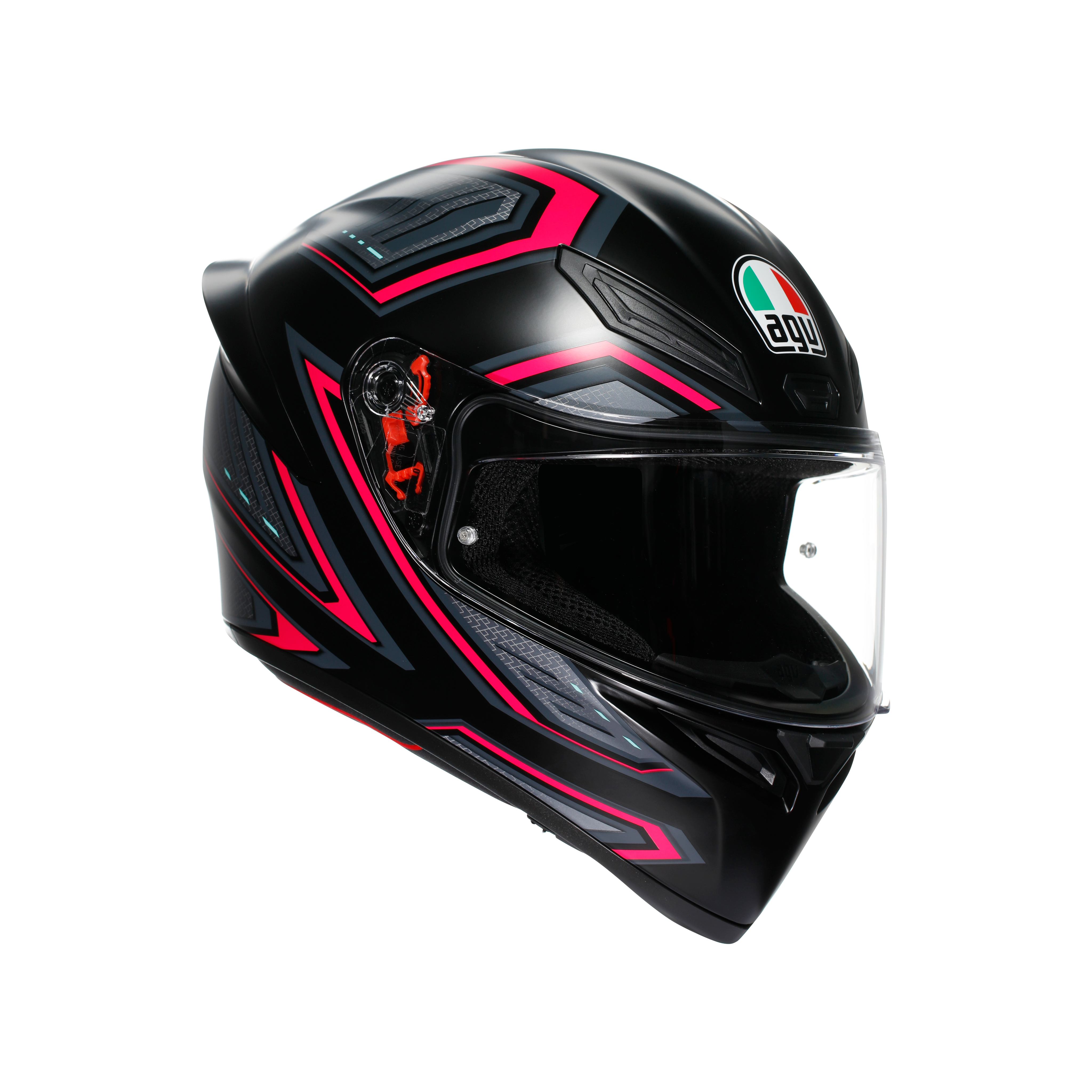 K1 S - SLING MATT BLACK/PINK - MOTORBIKE FULL FACE HELMET E2206 -  - 6