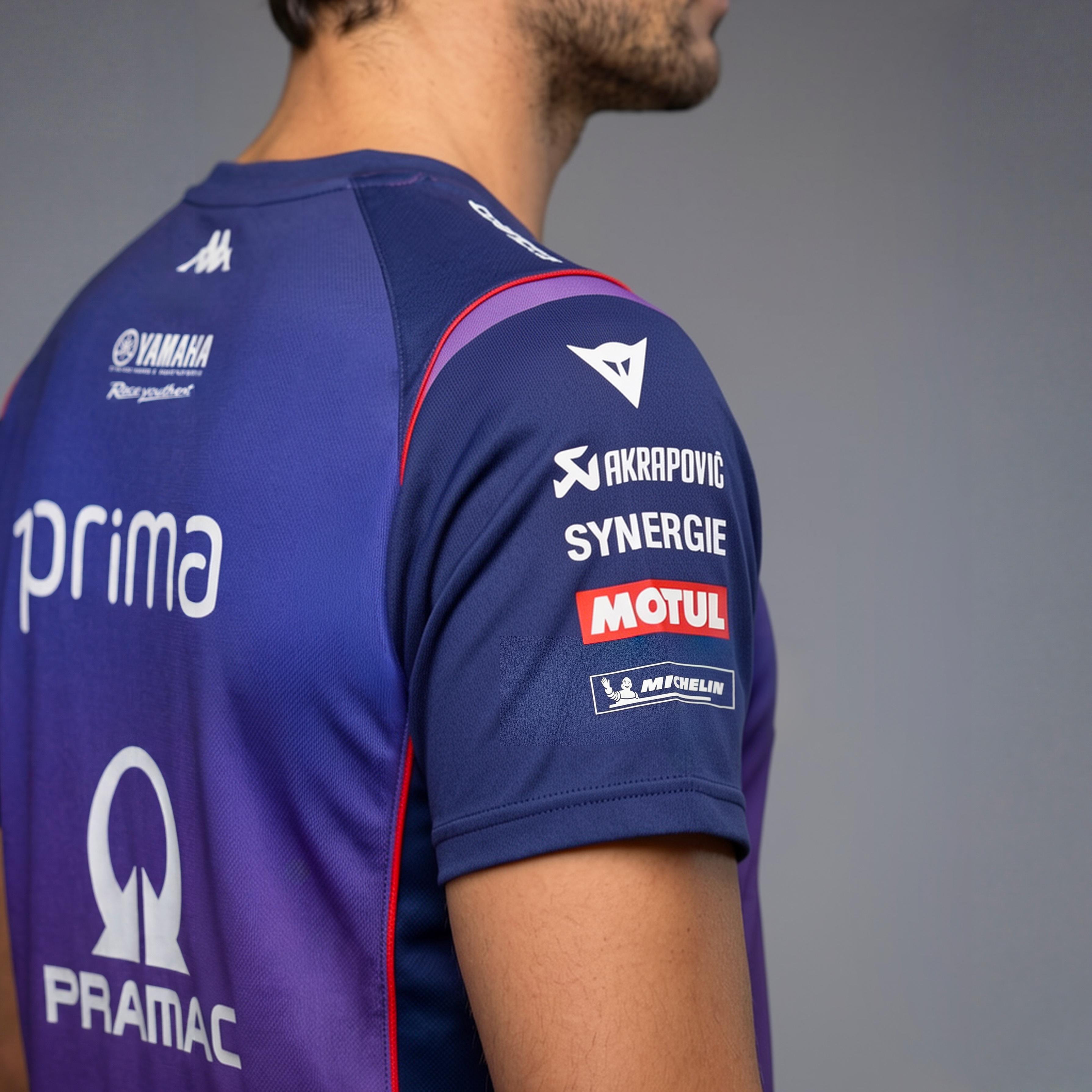 T-SHIRT TEAM PRAMAC DA UOMO - BLUE/PURPLE - 5