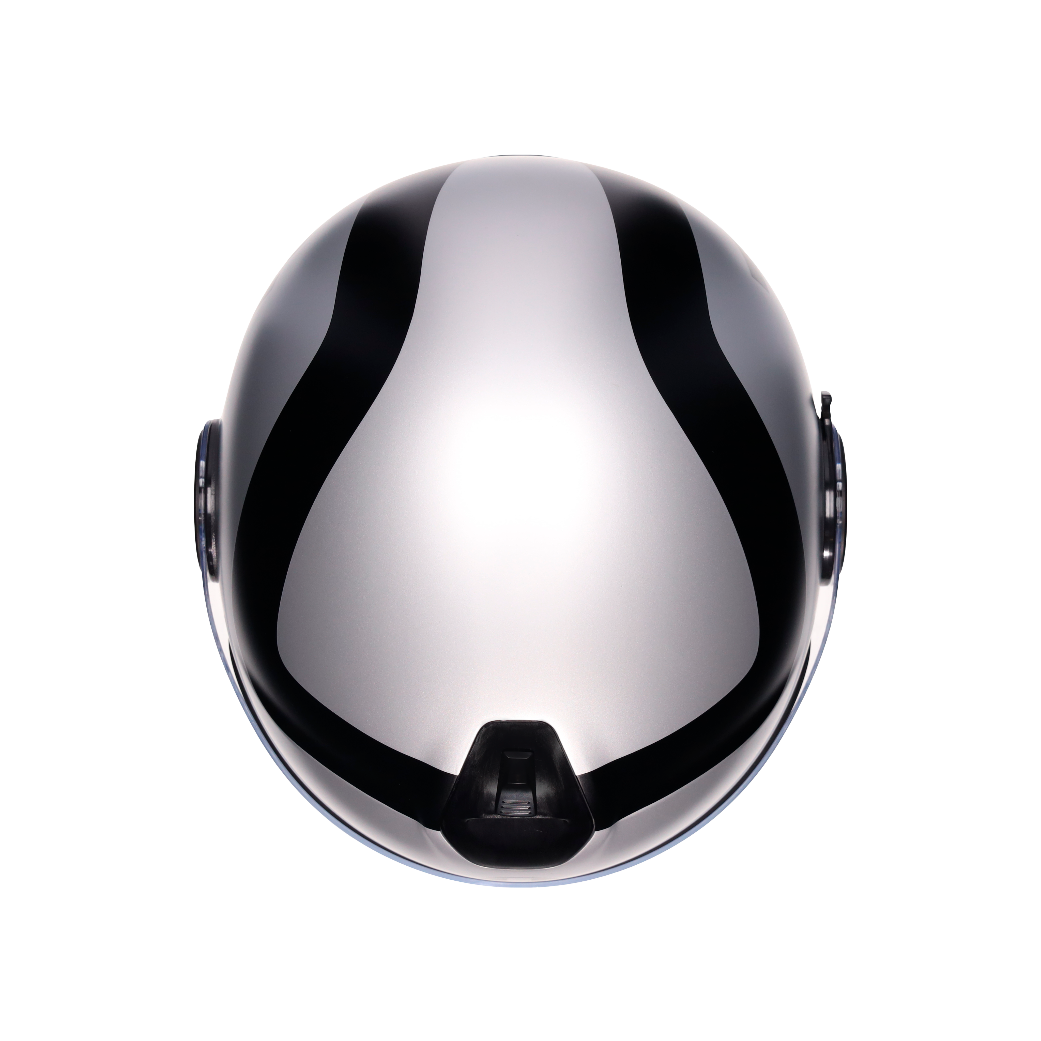 ETERES RIMINI MATT GREY/BLACK - MOTORBIKE OPEN FACE HELMET E2206 -  - 7