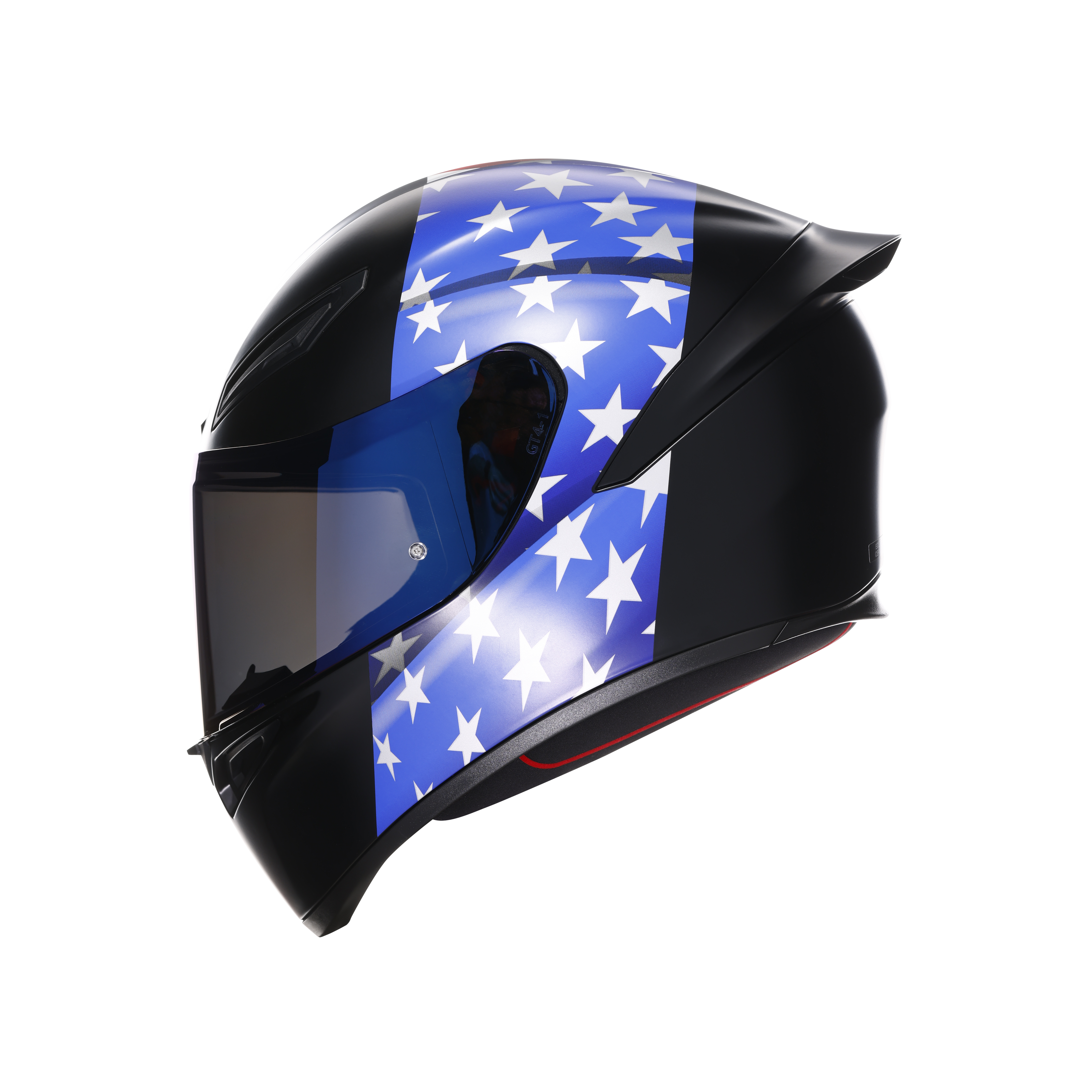 K1 S US FLAG MATT BLACK/RED/BLUE - CASCO MOTO INTEGRAL DOT (E2206) -  - 2