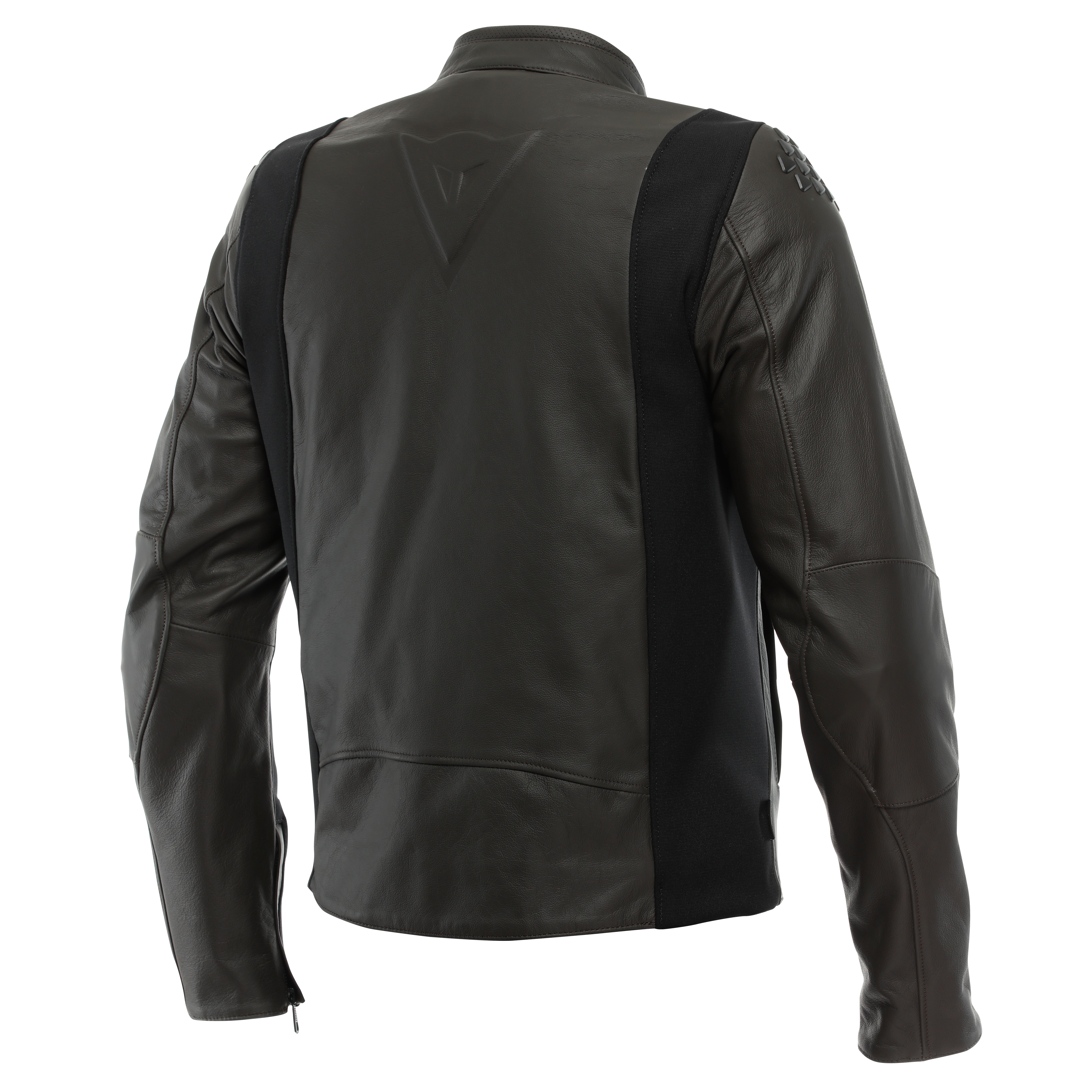 ISTRICE - MEN'S MOTORCYCLE LEATHER JACKET - DARK-BROWN - 2