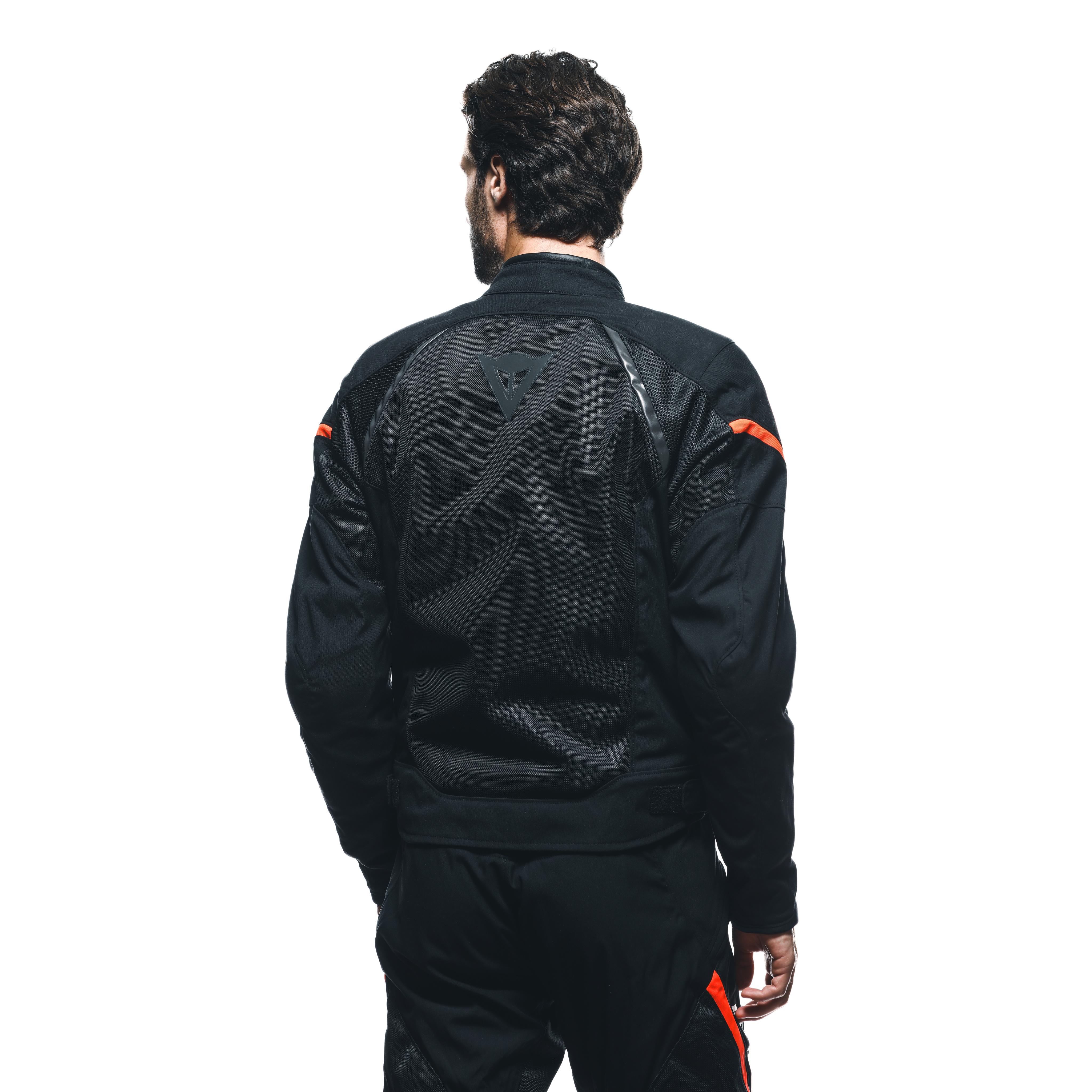 AIR FRAME 3 TEX - GIACCA MOTO ESTIVA IN TESSUTO UOMO - BLACK/BLACK/RED-FLUO - 6
