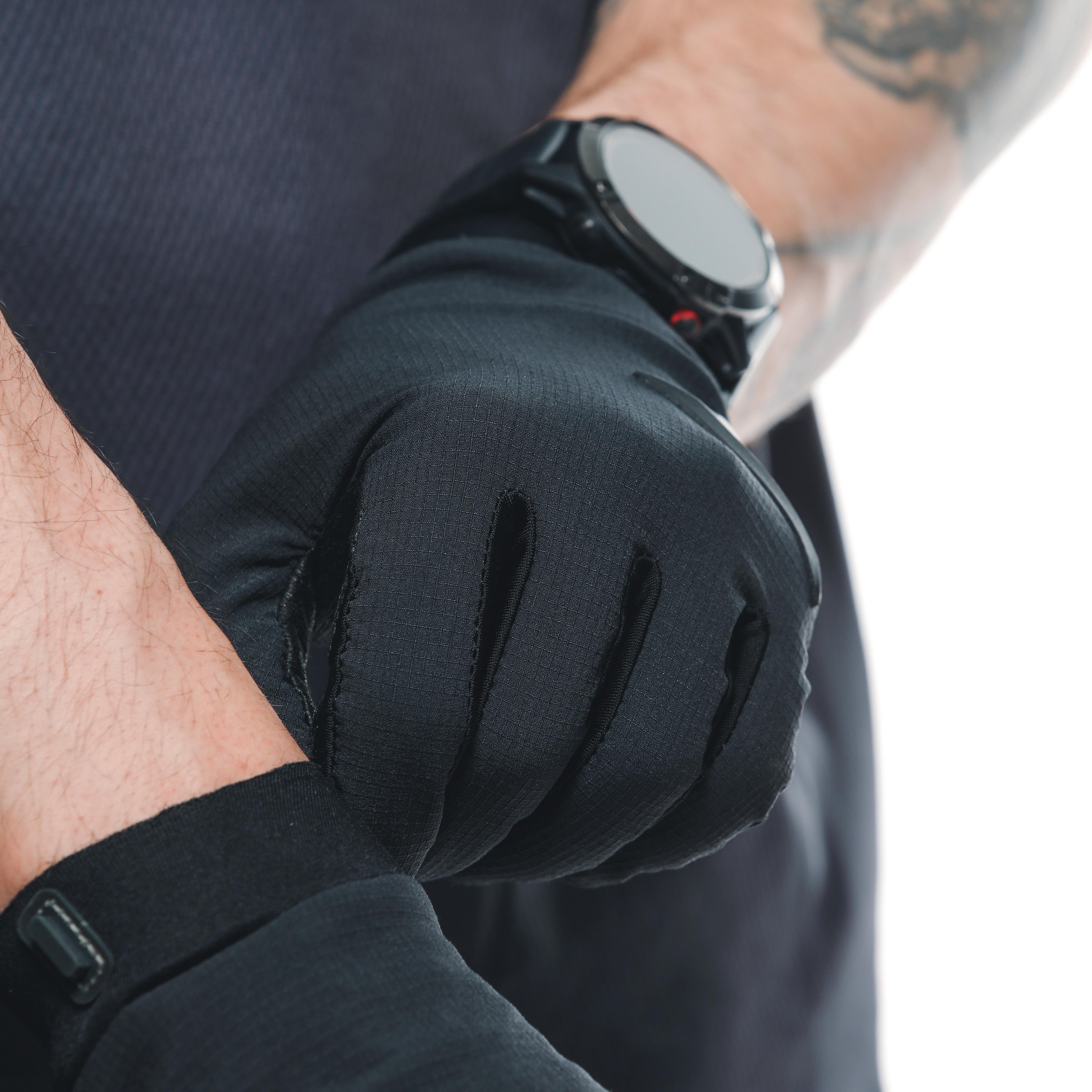HGC HYBRID - GANTS DE V&Eacute;LO UNISEXE - BLACK/BLACK - 5