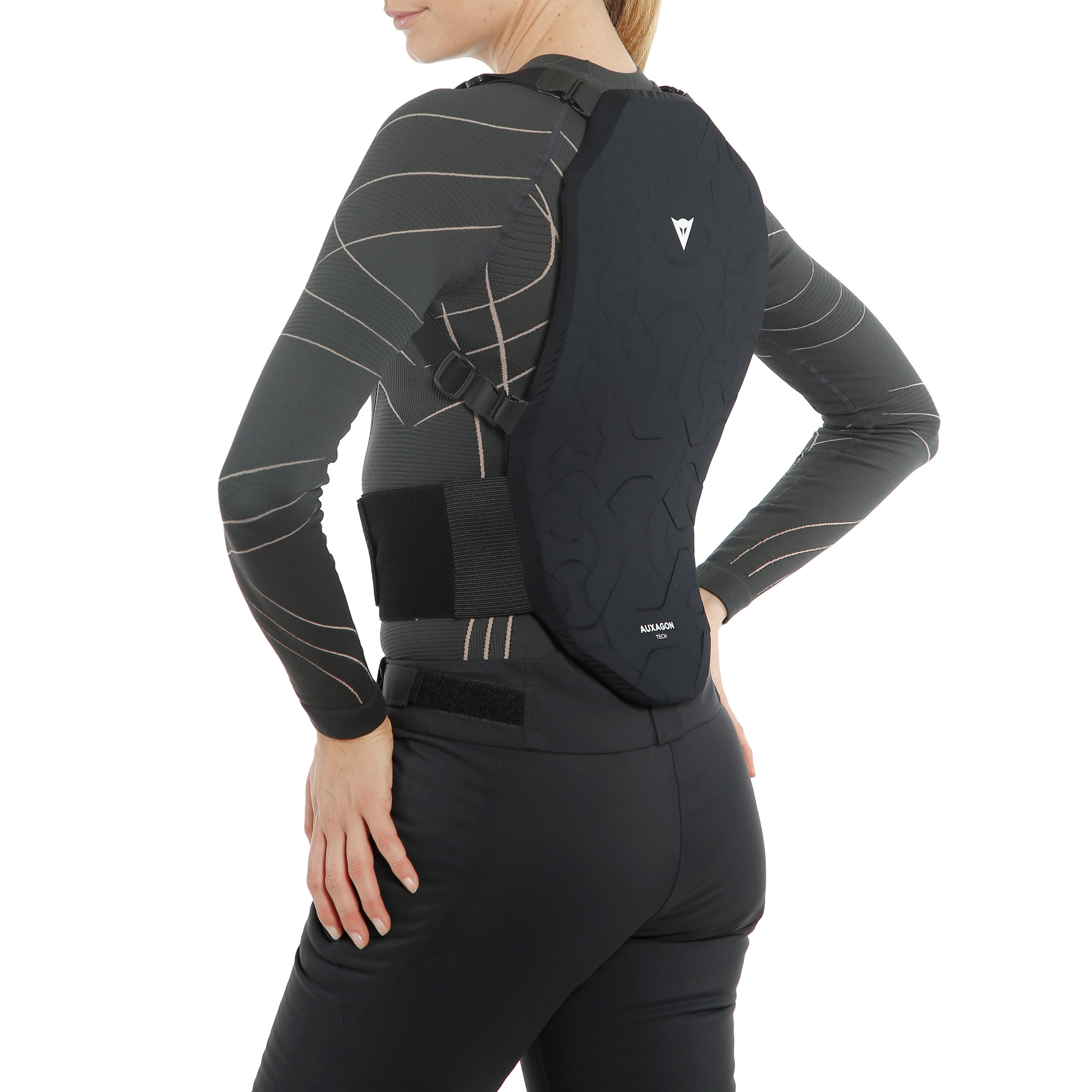 AUXAGON 1 SKI BACK PROTECTOR - STRETCH-LIMO/BLACK - 5