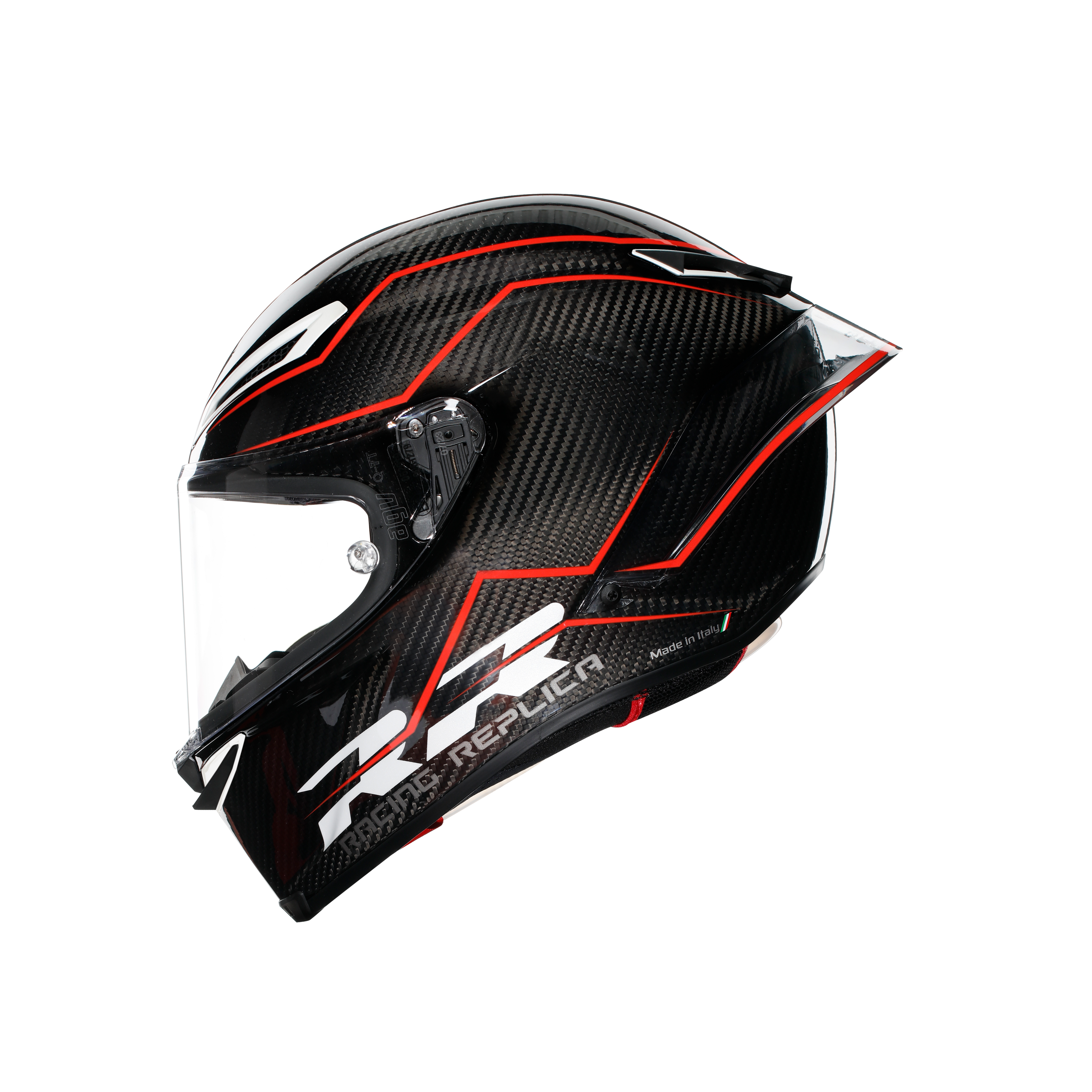 PISTA GP RR PERFORMANTE CARBON/RED - MOTORBIKE FULL FACE HELMET E2206 DOT -  - 4