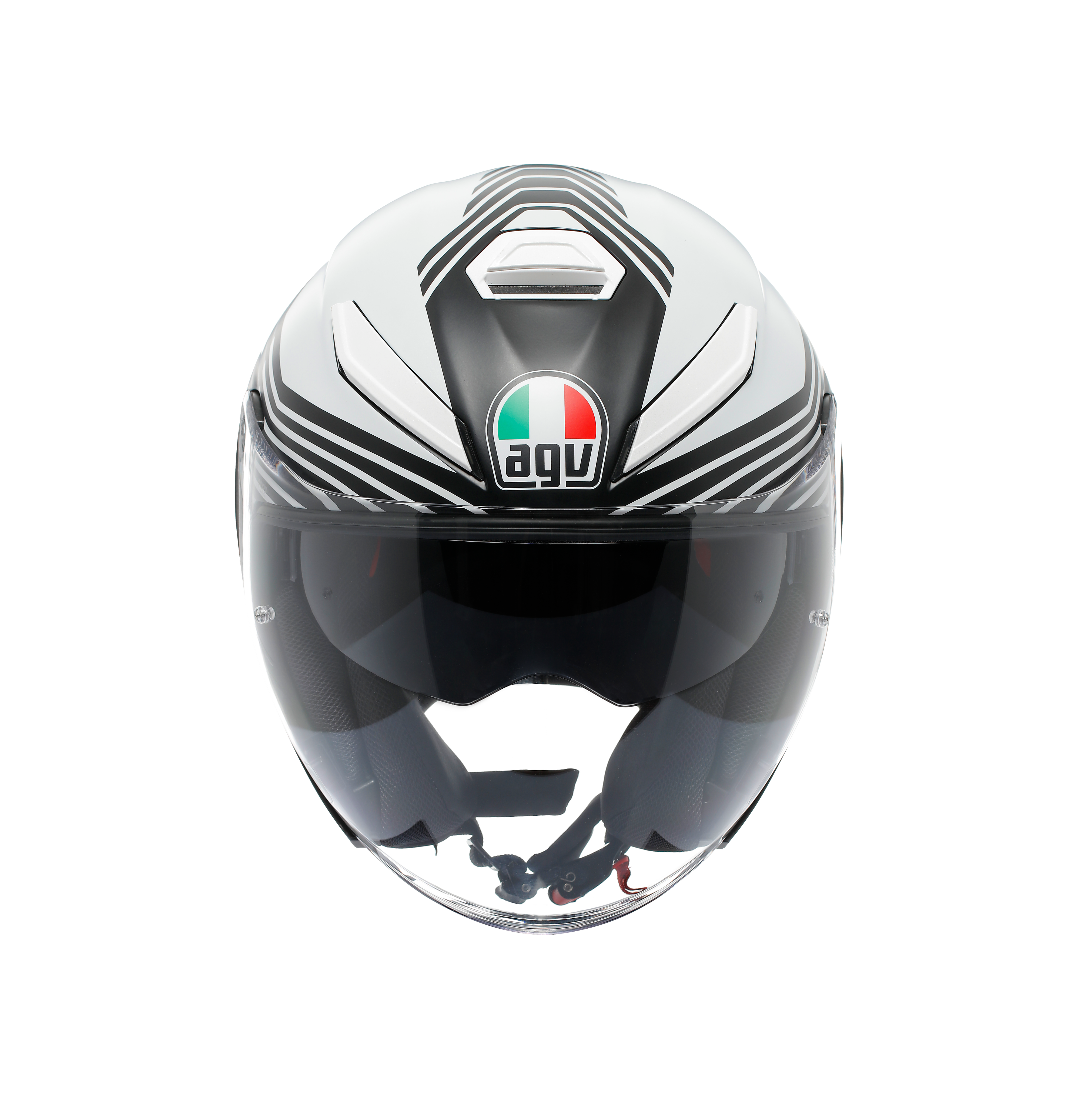 K5 JET EVO CONTROL MATT BLACK/WHITE - CASQUE MOTO JET E2206 -  - 7
