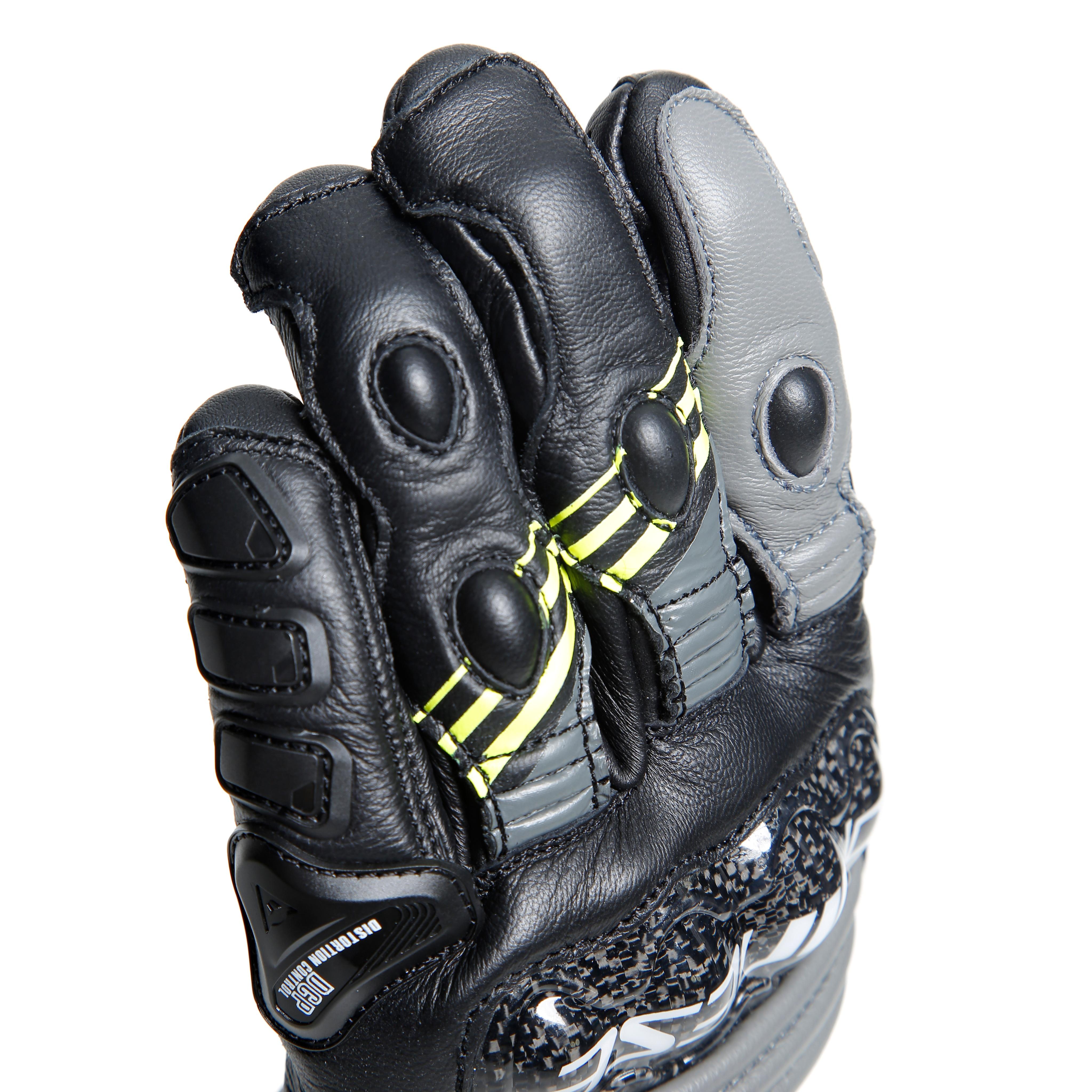DRUID 4 - MEN'S MOTORCYCLE LEATHER GLOVES | BLACK/CHARCOAL-GRAY