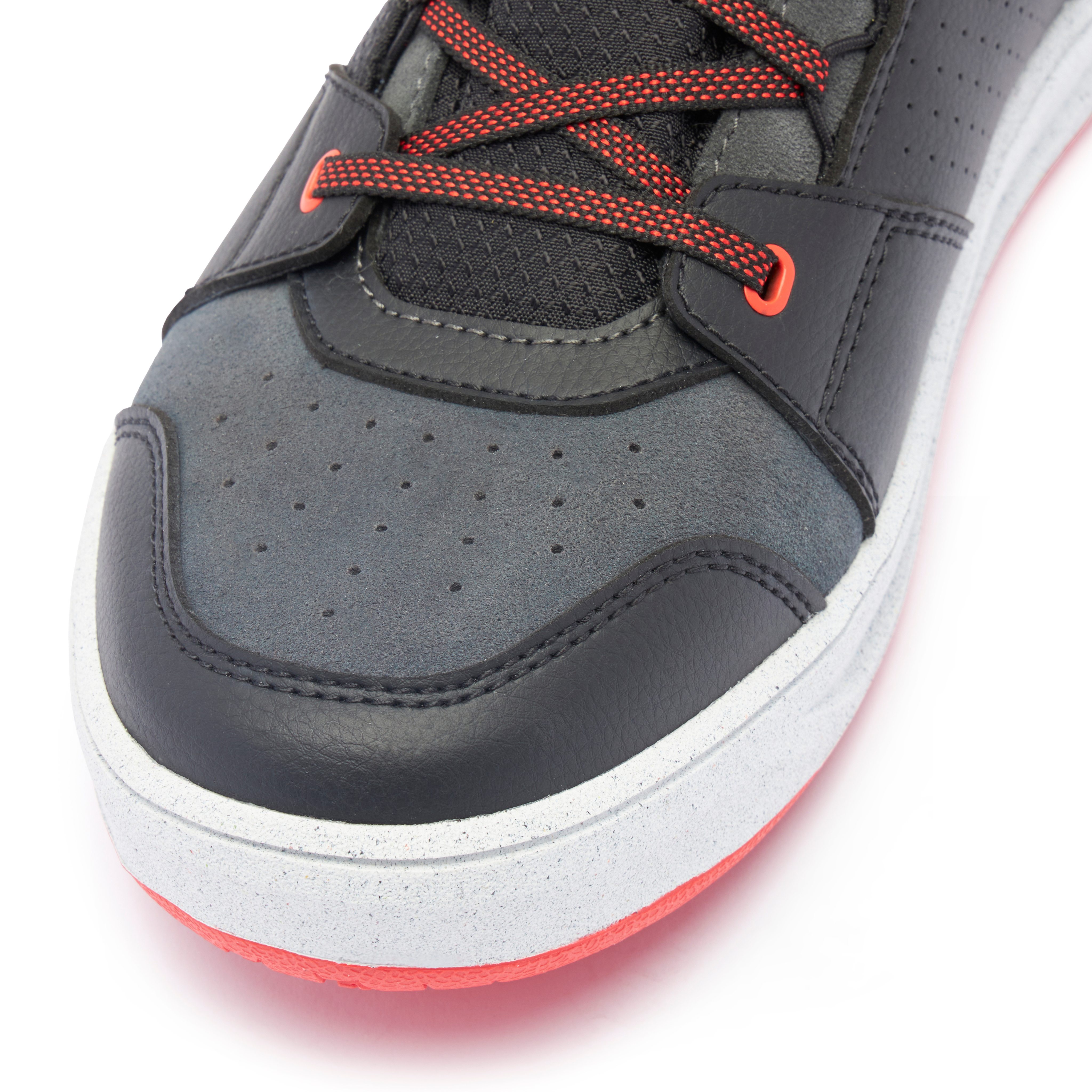 SUBURB D-WP - CHAUSSURES MOTO IMPERMEABILES  HOMME - BLACK/WHITE/RED-LAVA - 8