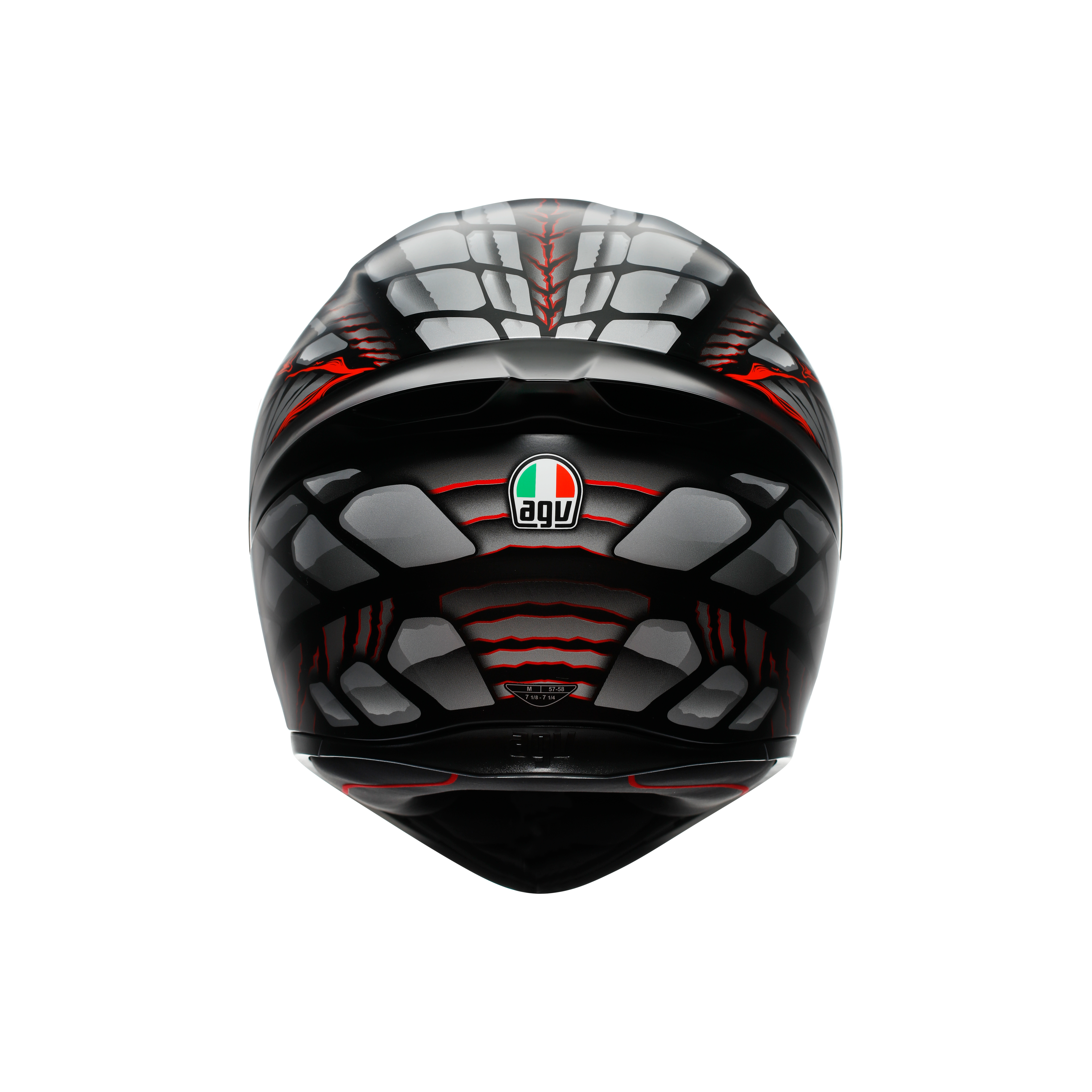 K1 S LYZARD MATT BLACK/GREY/RED - CASCO MOTO INTEGRAL DOT (E2206) -  - 3