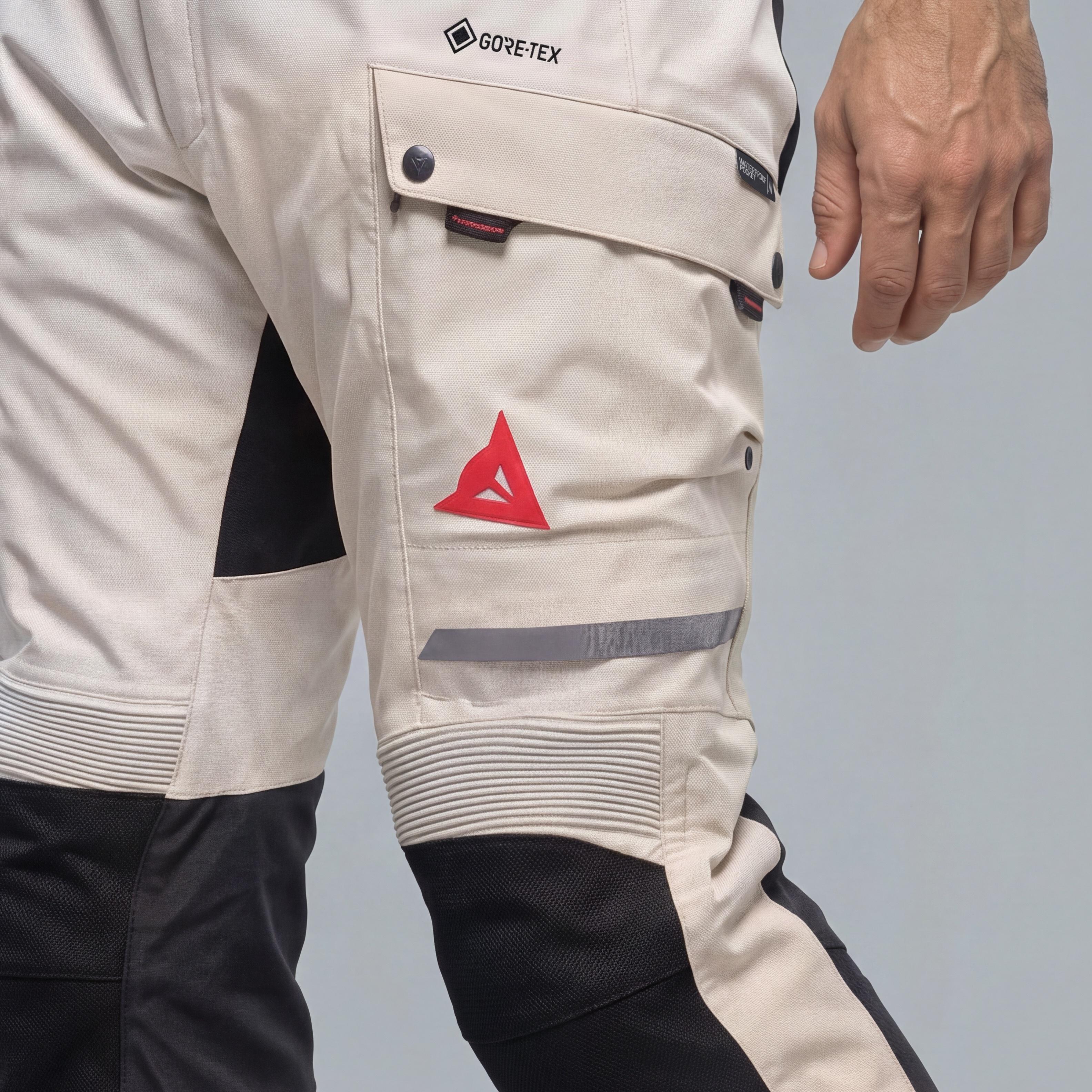 SUPER EXPEDITION - PANTALON MOTO GORE-TEX HOMME - TIDAL FOAM/RED - 5