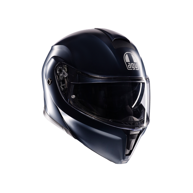AGV StreetModular Solid Matt Profondu Blue Flip Up Motorcycle Helmet ECE 22.06 L - Image 2