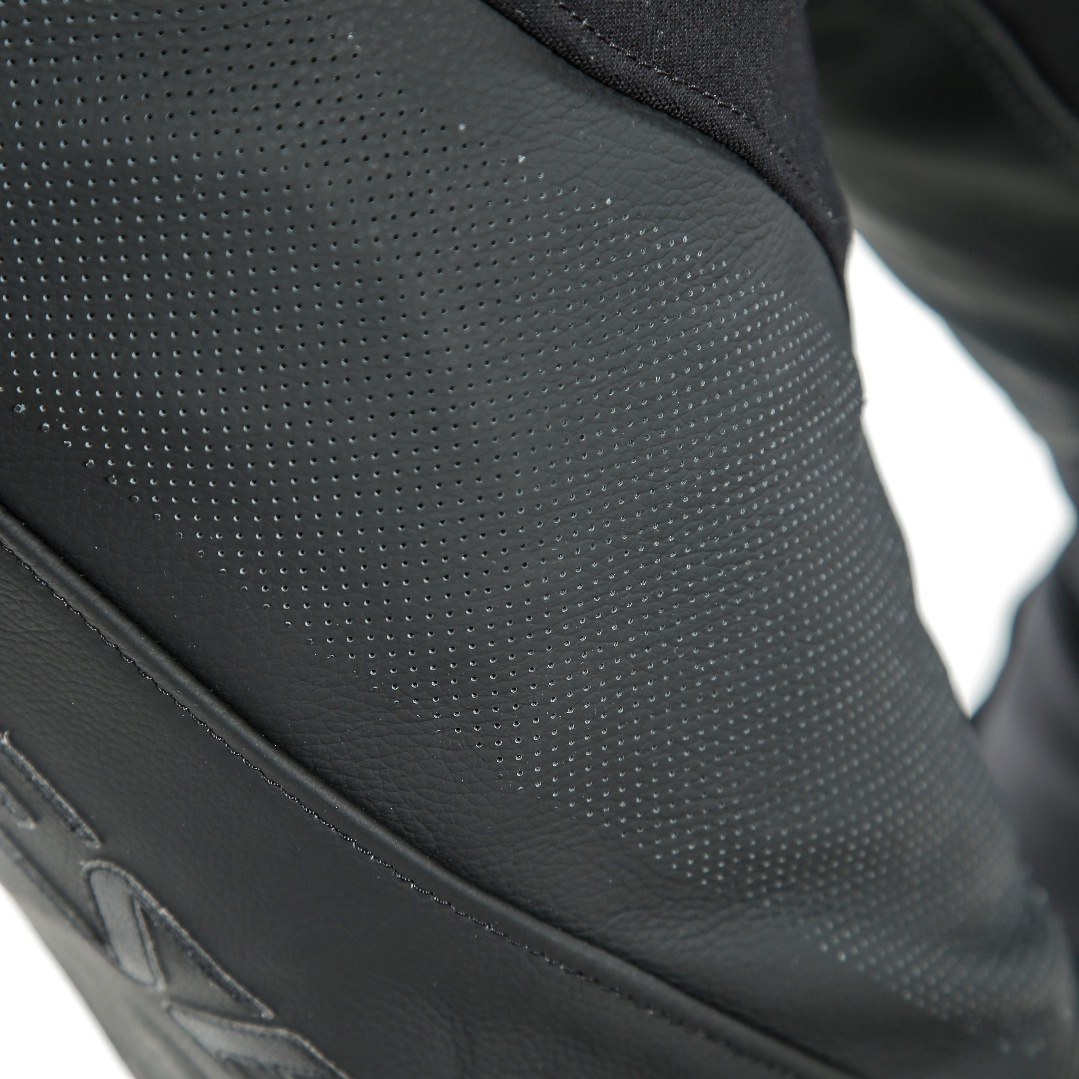 PONY 3 - MEN'S MOTORCYCLE PERFORATED LEATHER PANTS - BLACK-MATT - 10
