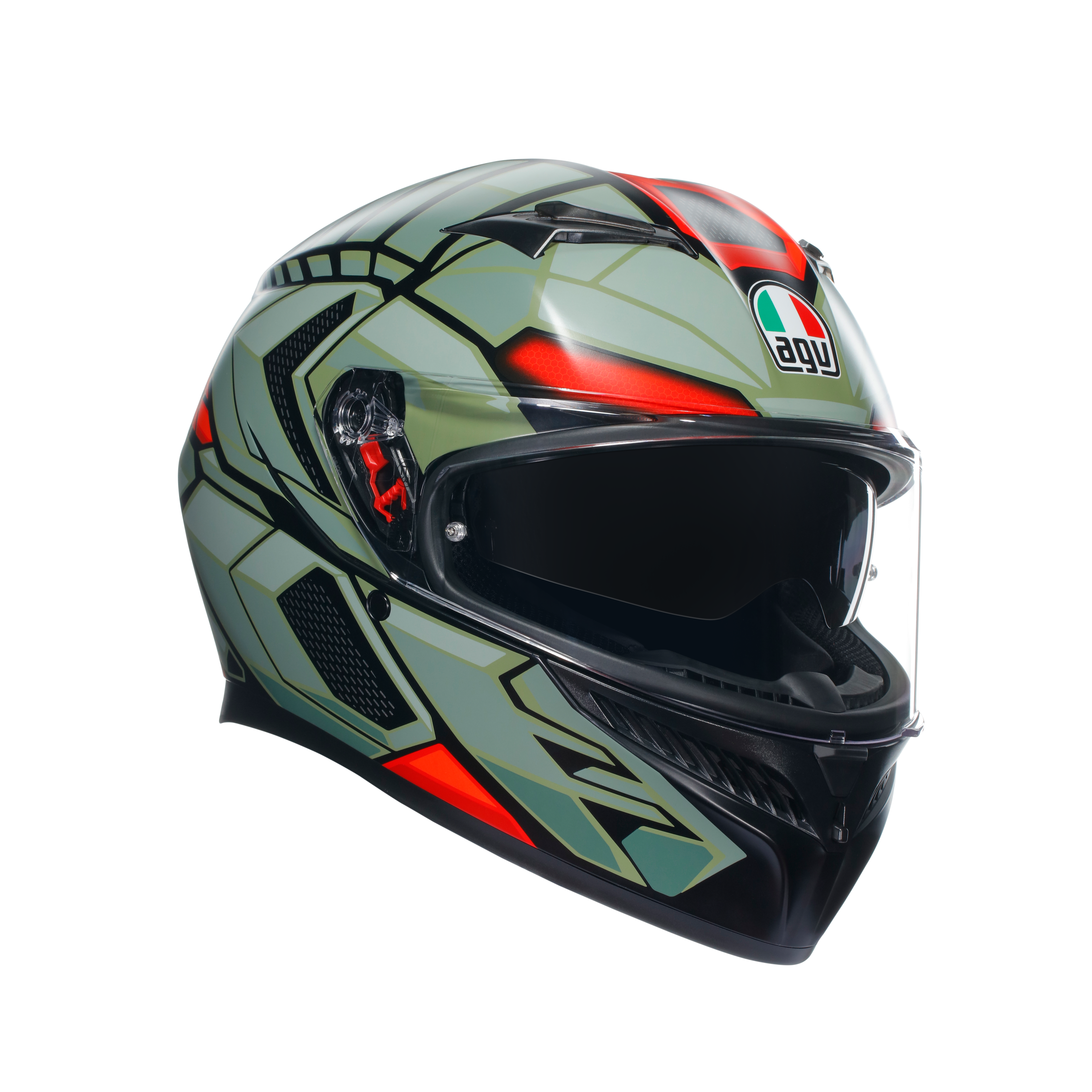 K3 DOT(E2206) - DECEPT MATT BLACK/GREEN/RED -  - 6