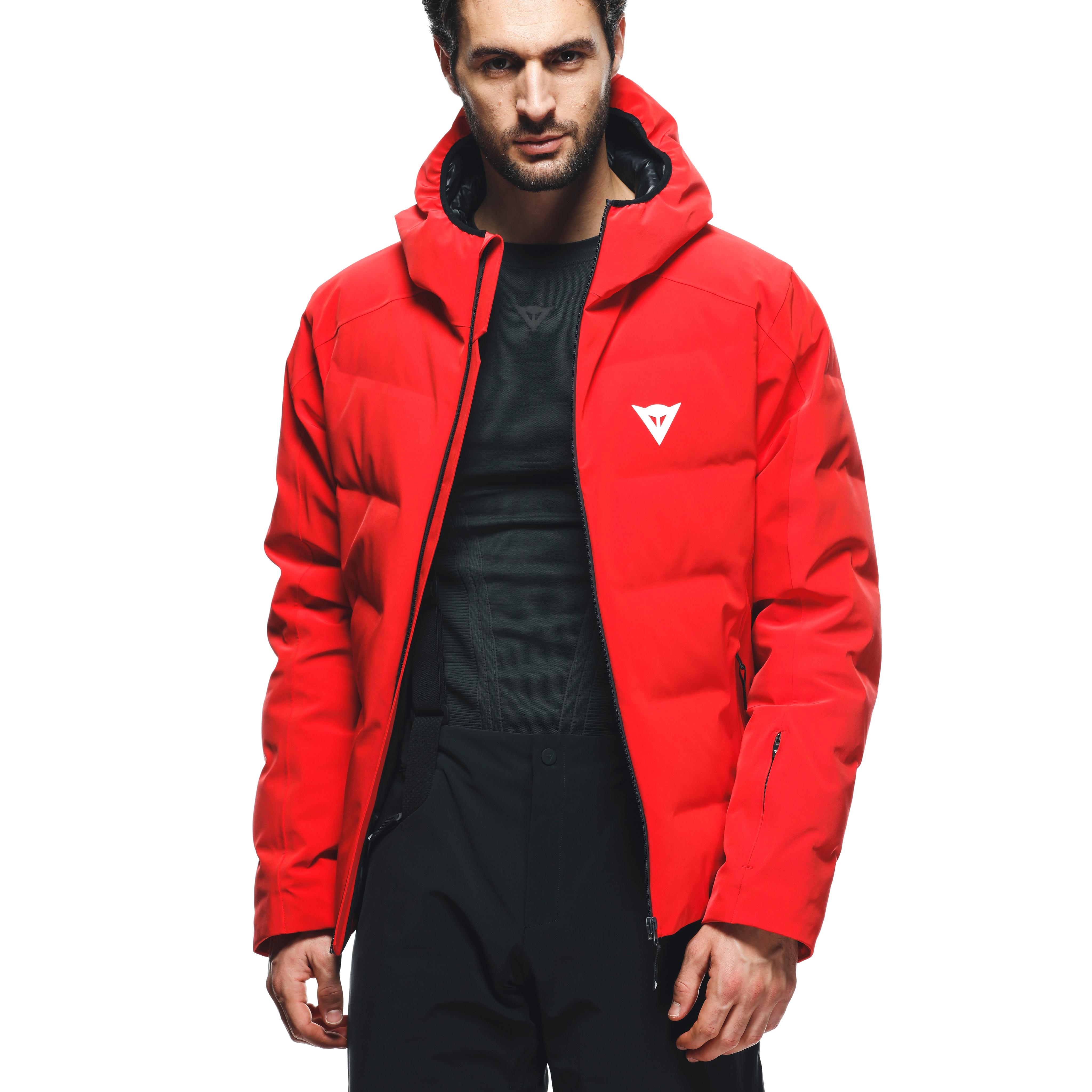 MEN'S WATERPROOF SKI DOWN JACKET - FIRE-RED - 9
