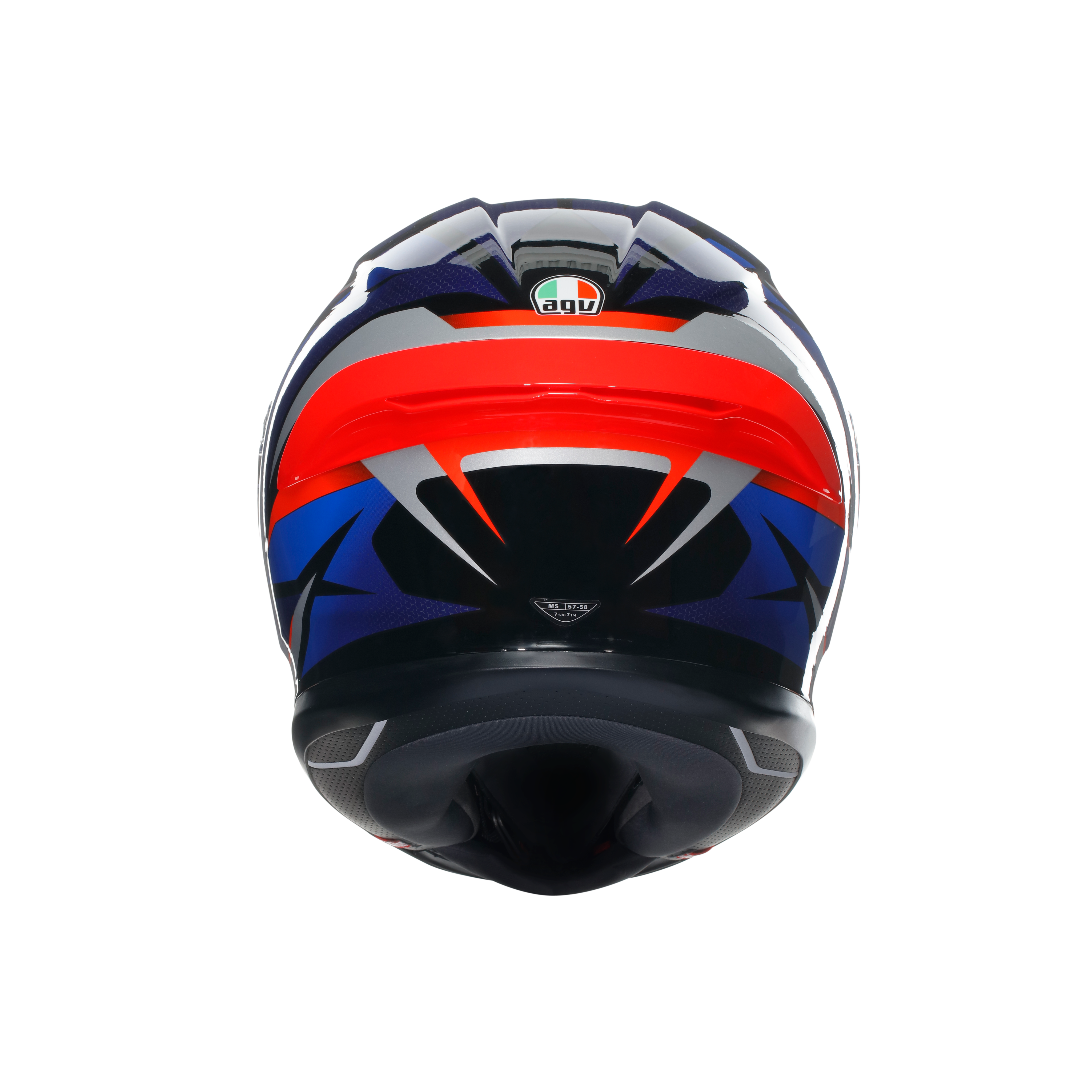 K6 S SLASHCUT BLACK/BLUE/RED - MOTORBIKE FULL FACE HELMET DOT (E2206) -  - 3