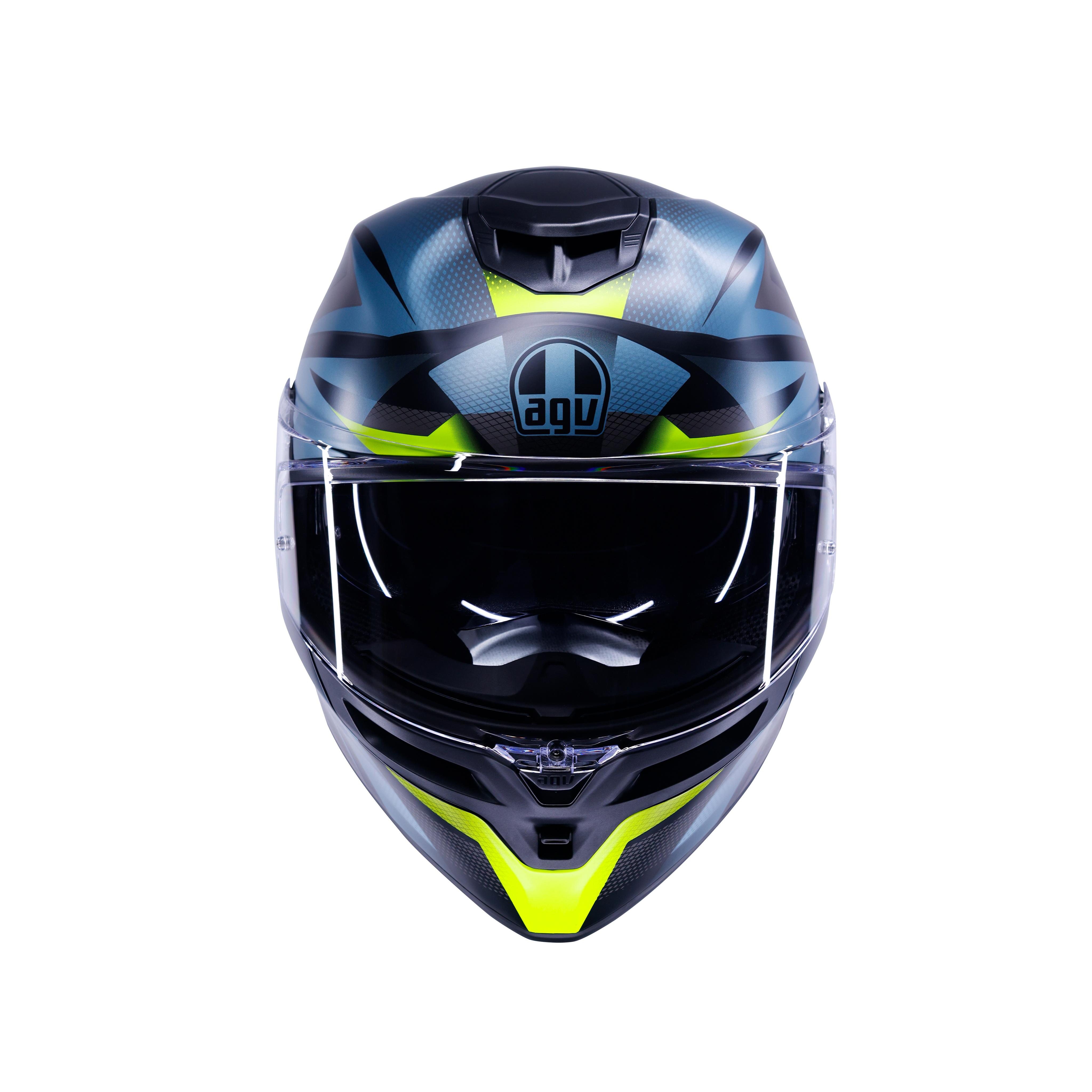 K5 MUNOR MATT BLACK/YELLOW FLUO - FULL-FACE MOTORCYCLE HELMET E2206 -  - 7