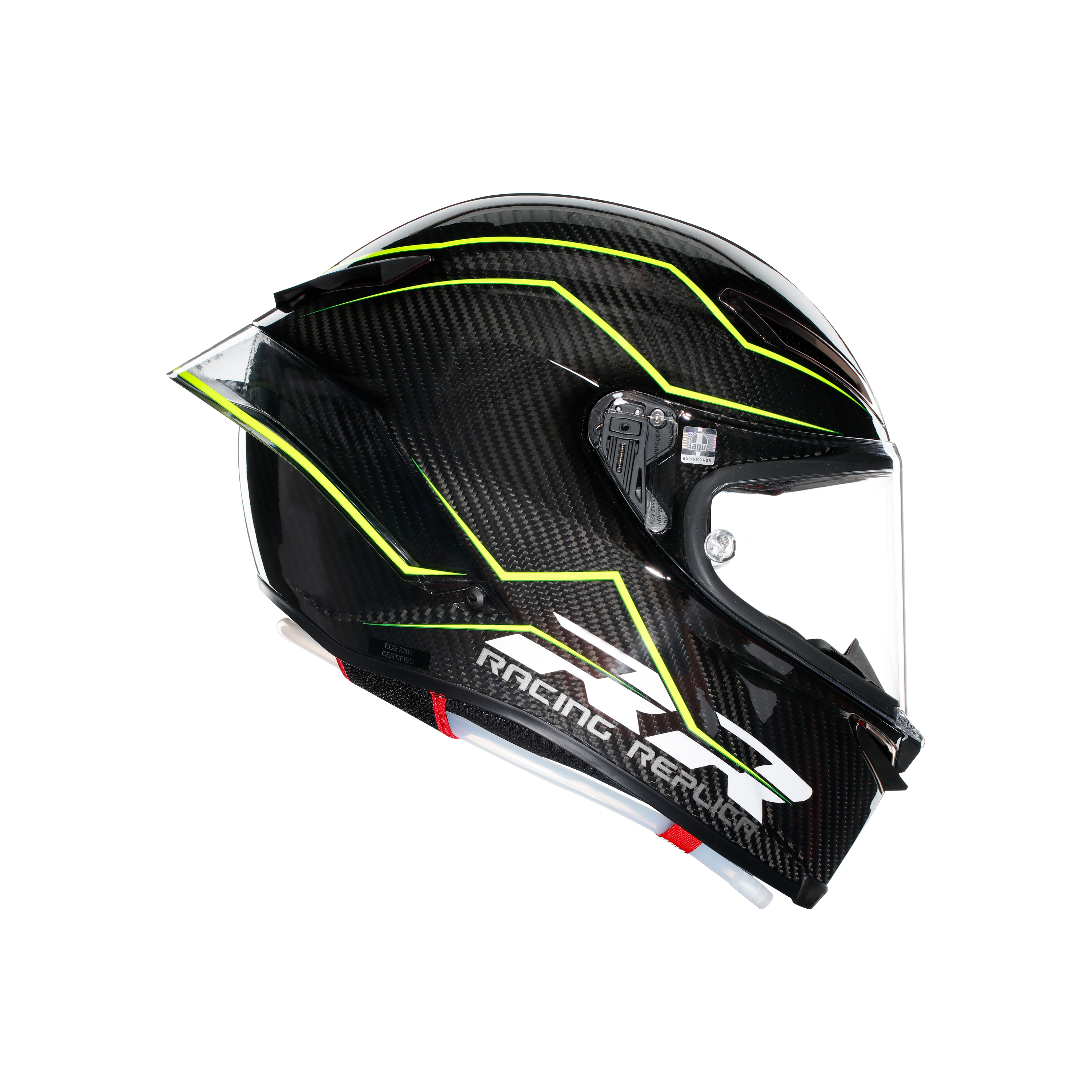 PISTA GP RR PERFORMANTE CARBON/LIME - MOTORBIKE FULL FACE HELMET E2206 DOT -  - 3