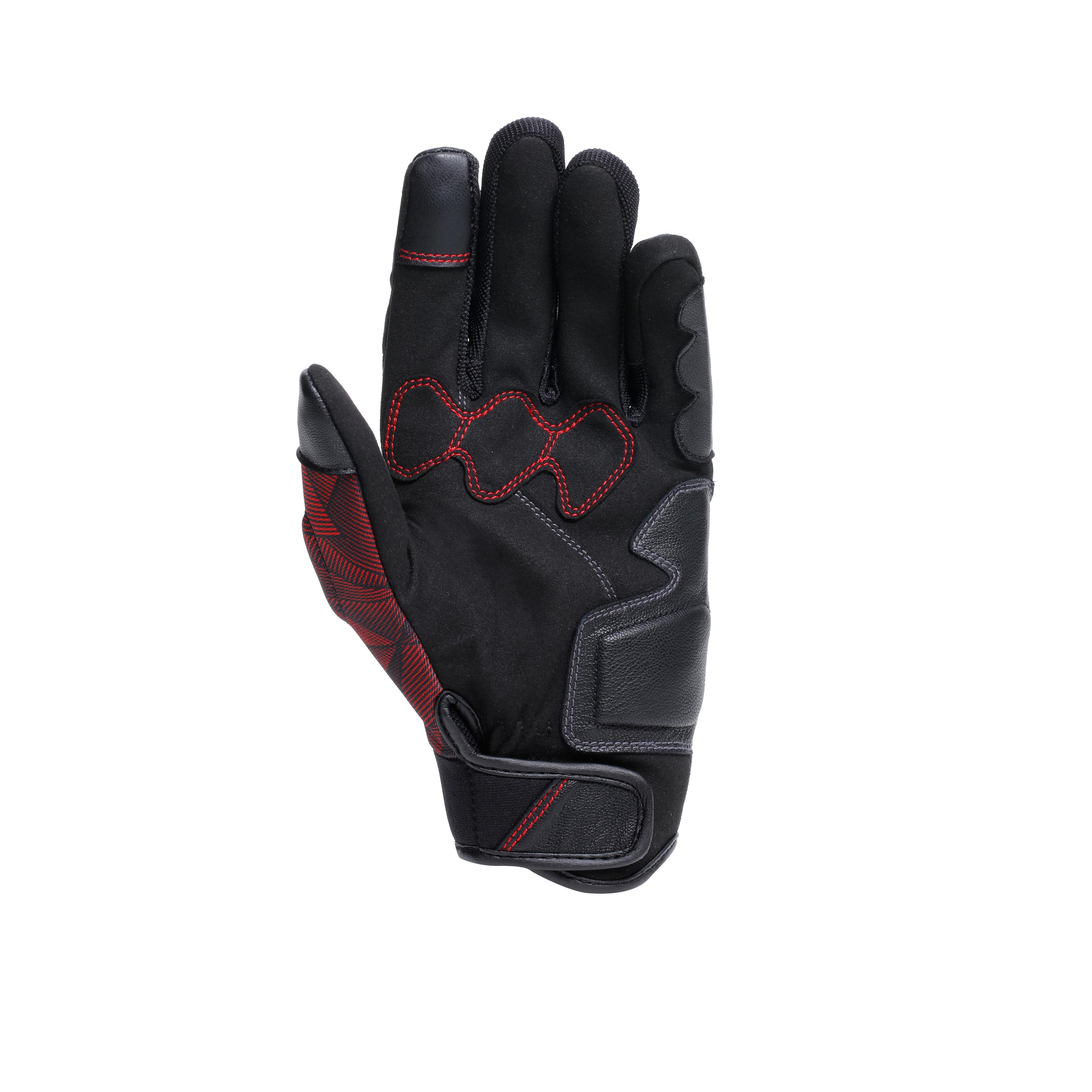 ERMEX - SUMMER MOTORCYCLE GLOVES - BLACK/RED-LAVA - 3