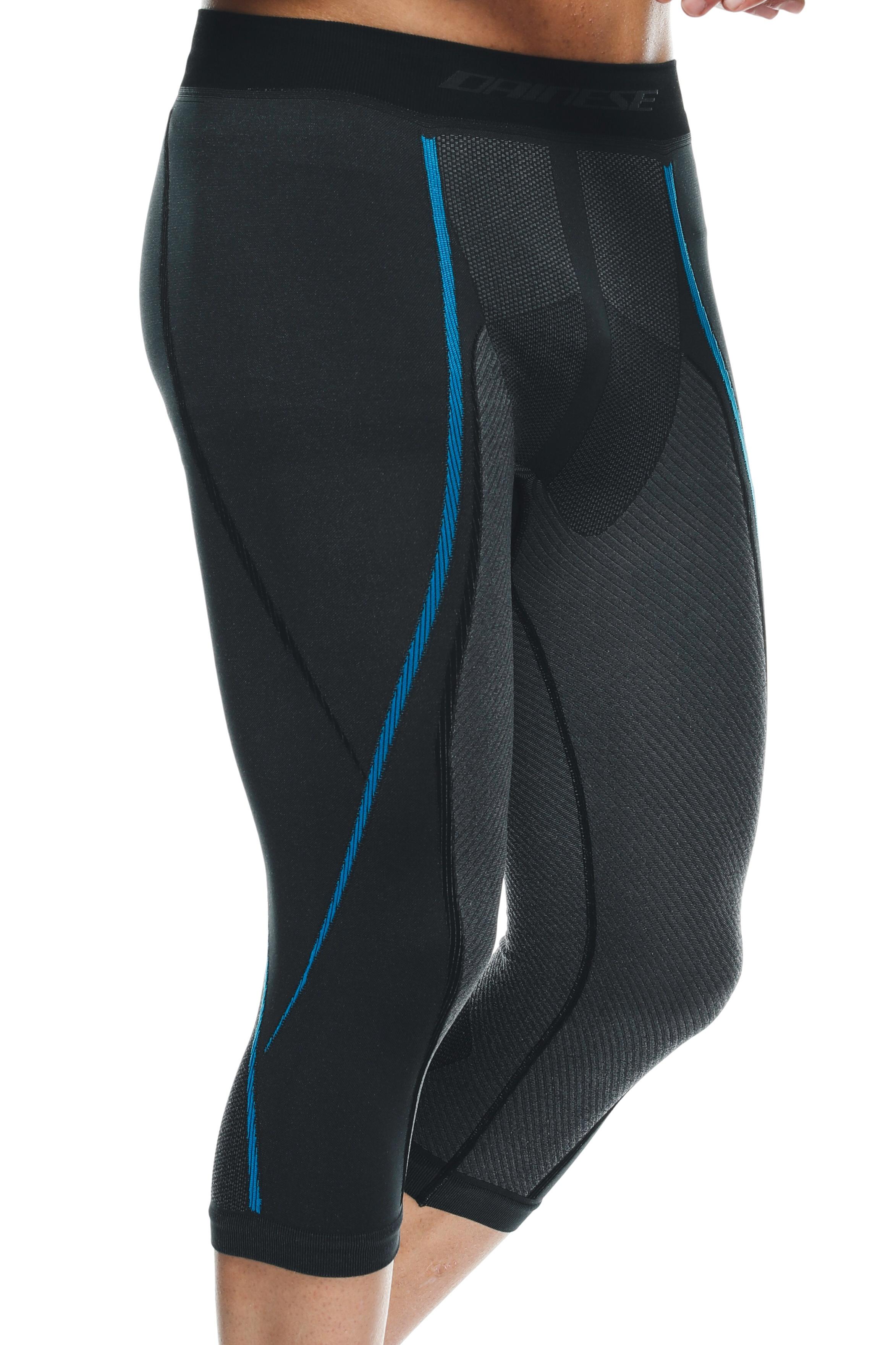 TECHNICAL 3/4 MOTORCYCLE UNDERSHORTS MEN - BASE LAYER SUMMER - BLACK/BLUE - 5