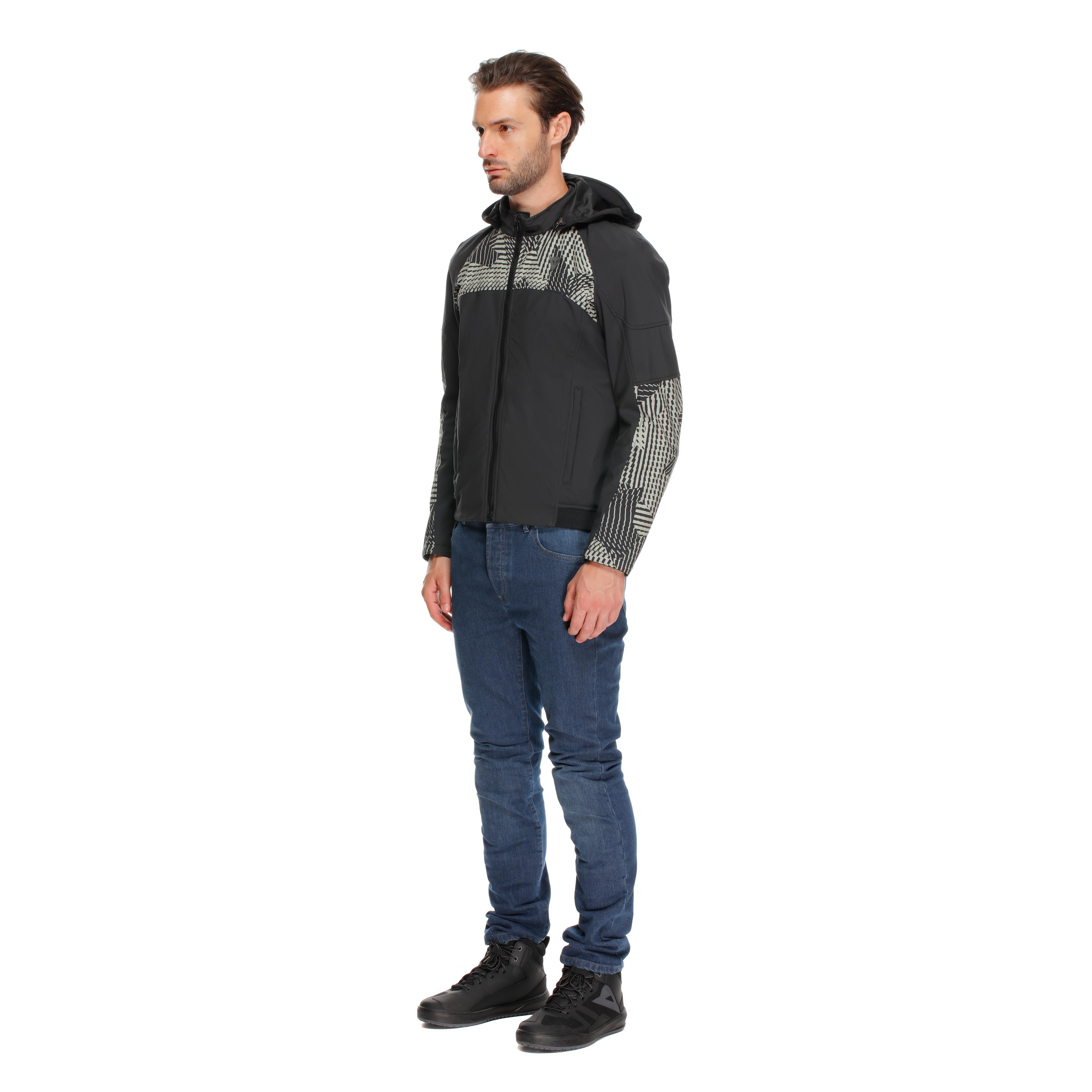 IGNITE 2 - MEN TEXTILE MOTORCYCLE JACKET - BLACK/MOSS GRAY - 12