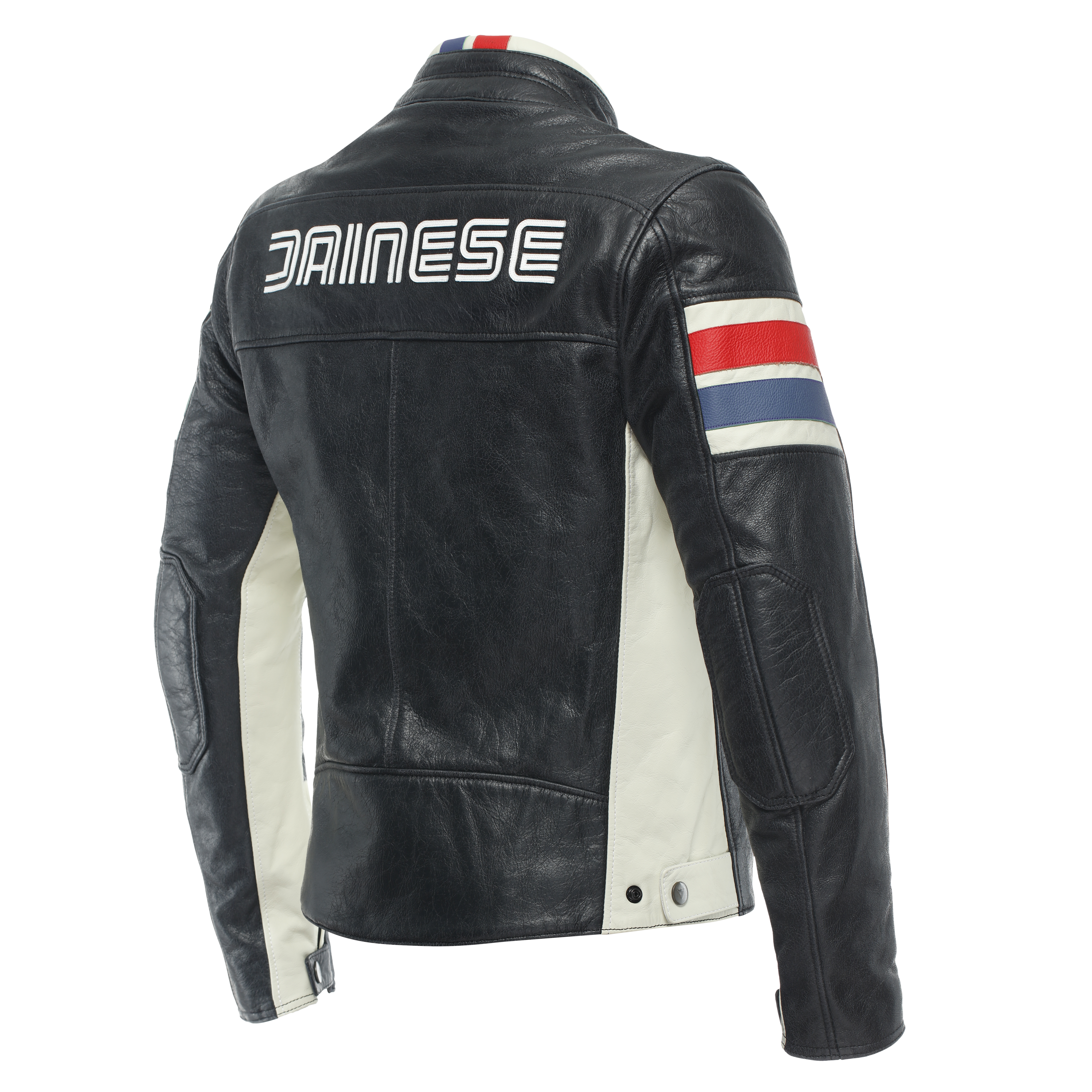 HF D1 - MEN'S MOTORCYCLE LEATHER JACKET | BLACK/RED/BLUE | Dainese