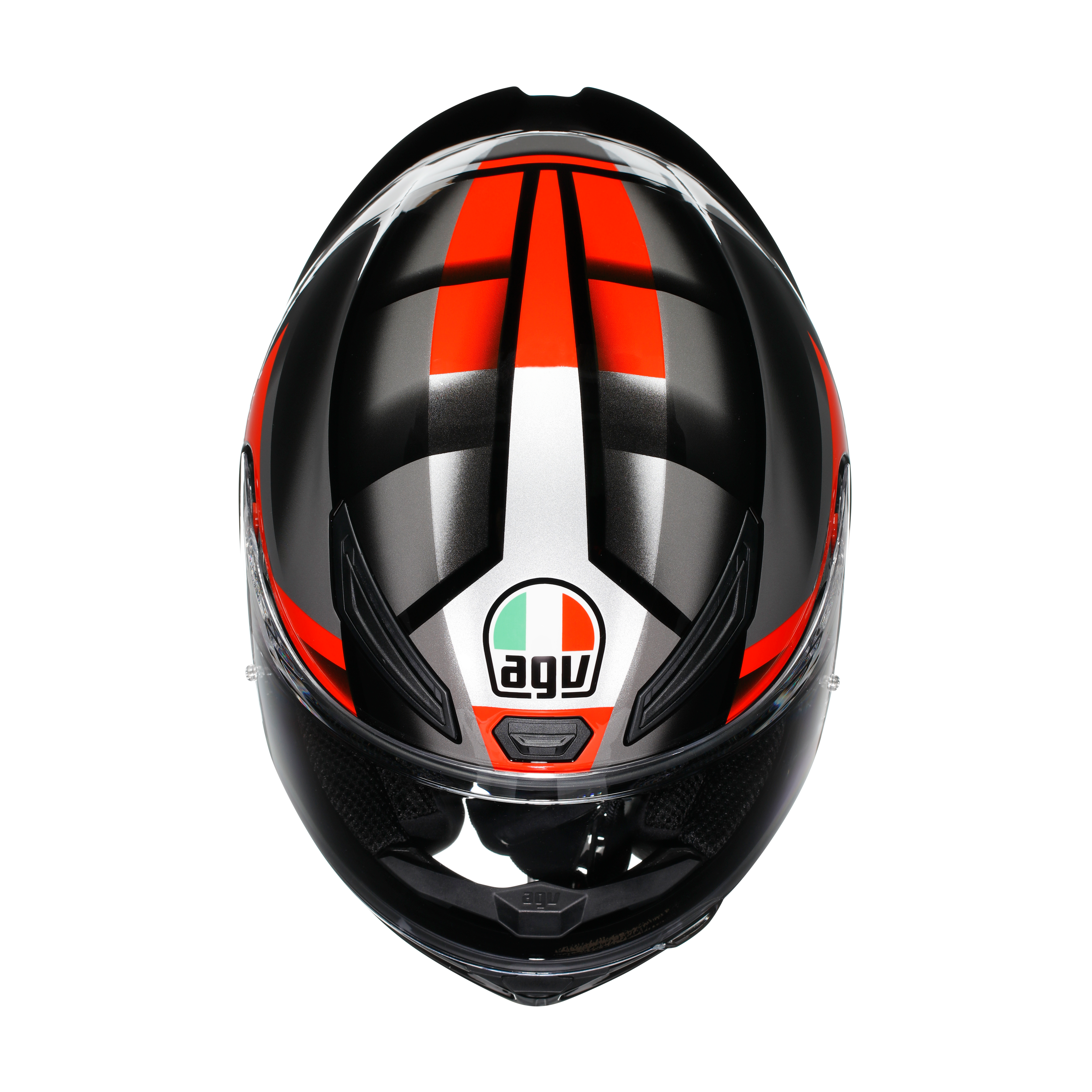 K1 S FASTLAP BLACK/GREY/RED - MOTORBIKE FULL FACE HELMET DOT (E2206) -  - 5
