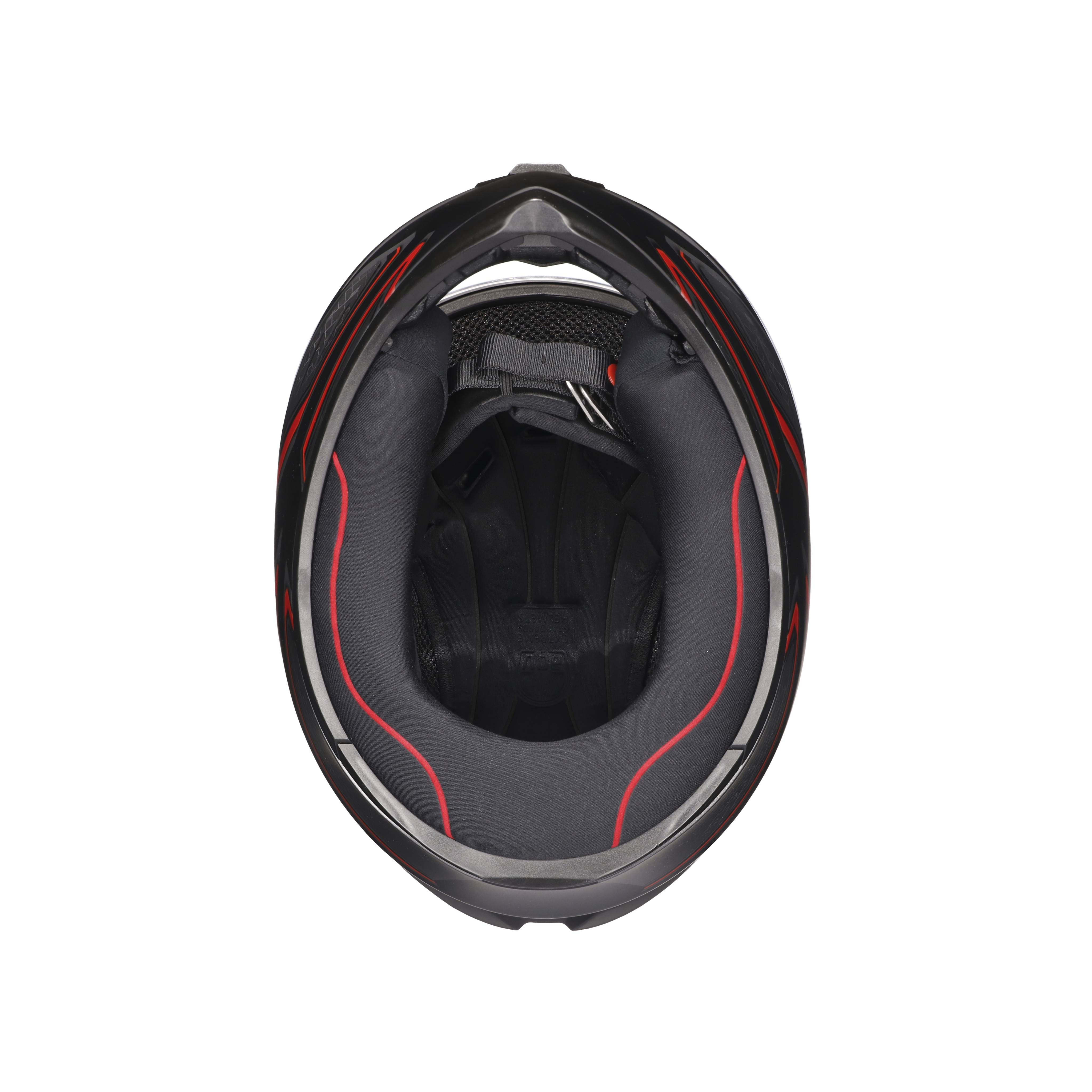 K1 S SLING MATT BLACK/RED - MOTORBIKE FULL FACE HELMET E2206 -  - 8