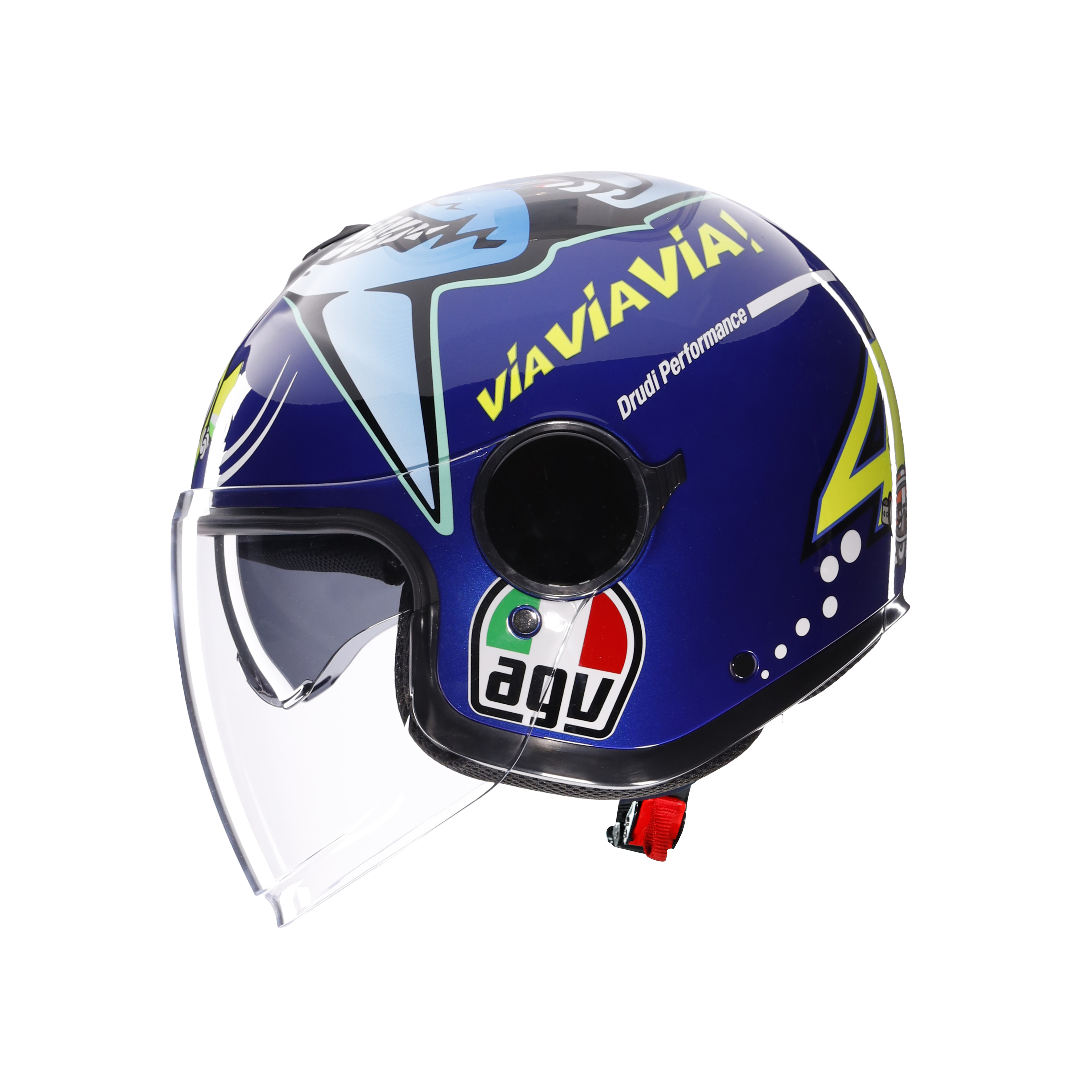 ETERES ROSSI MISANO 2015 - CASQUE MOTO JET E2206 -  - 4