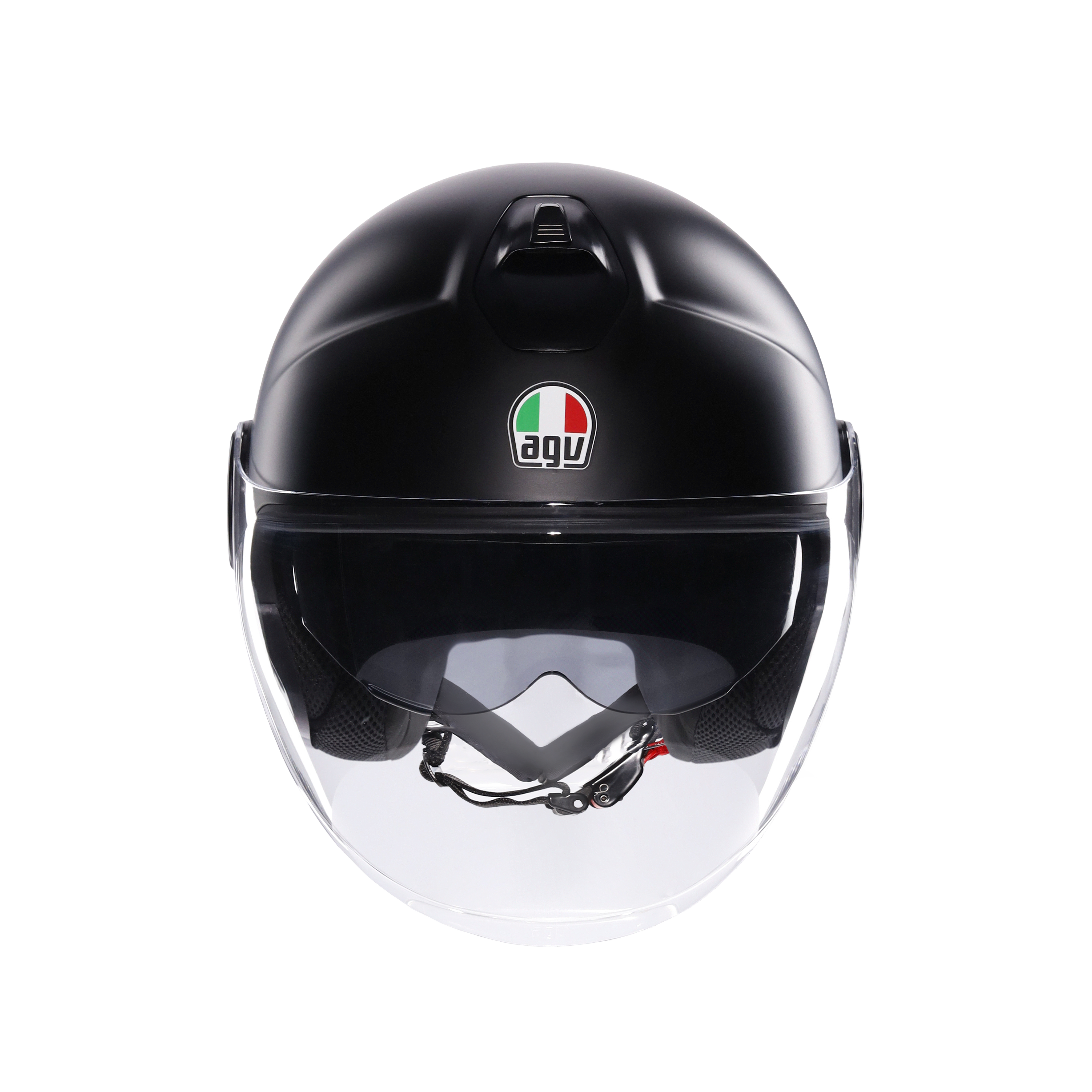 ETERES MONO MATT BLACK - CASQUE MOTO JET E2206 -  - 2