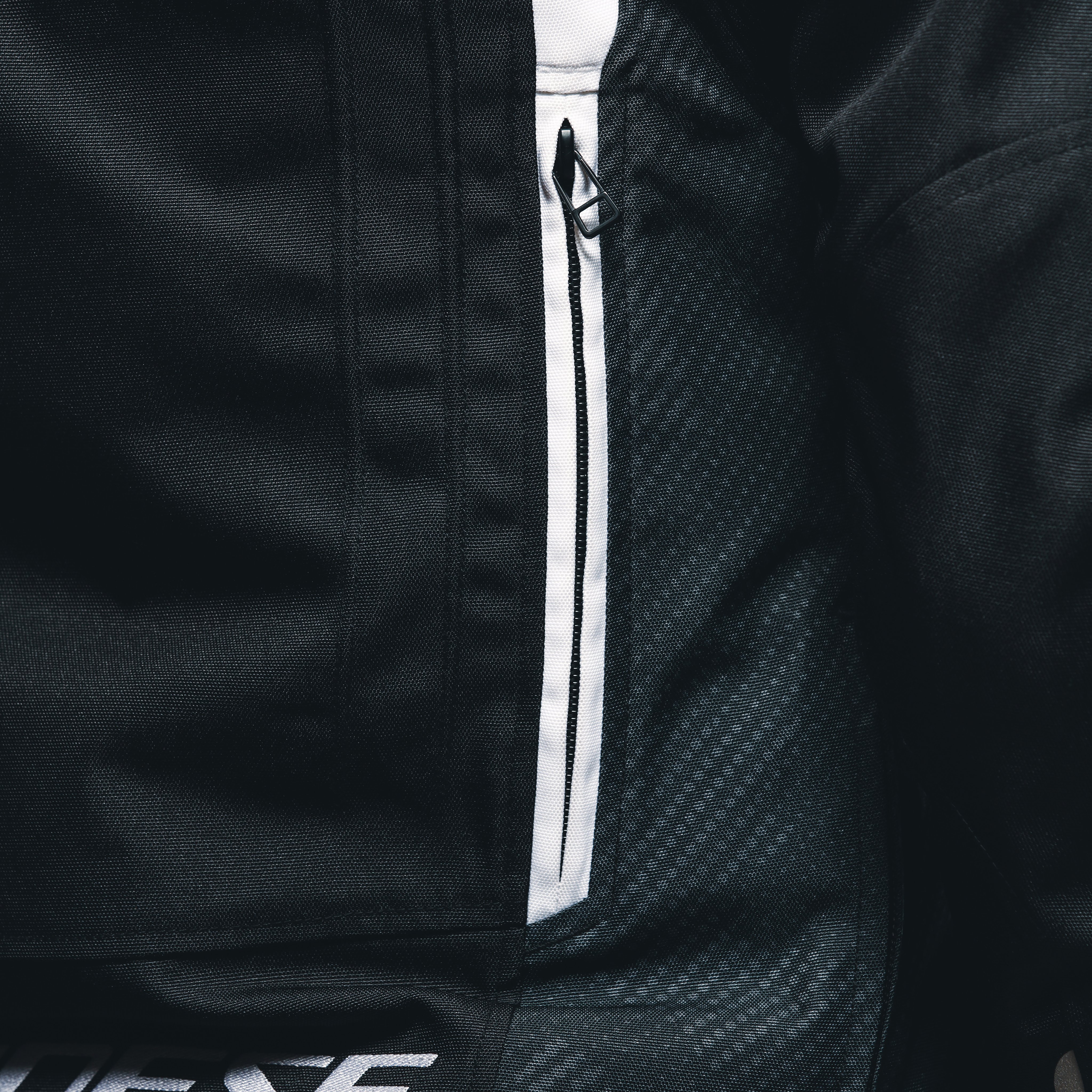 AVRO 5 - CHAQUETA DE MOTO DE TELA PARA MUJER - BLACK/WHITE/BLACK - 15