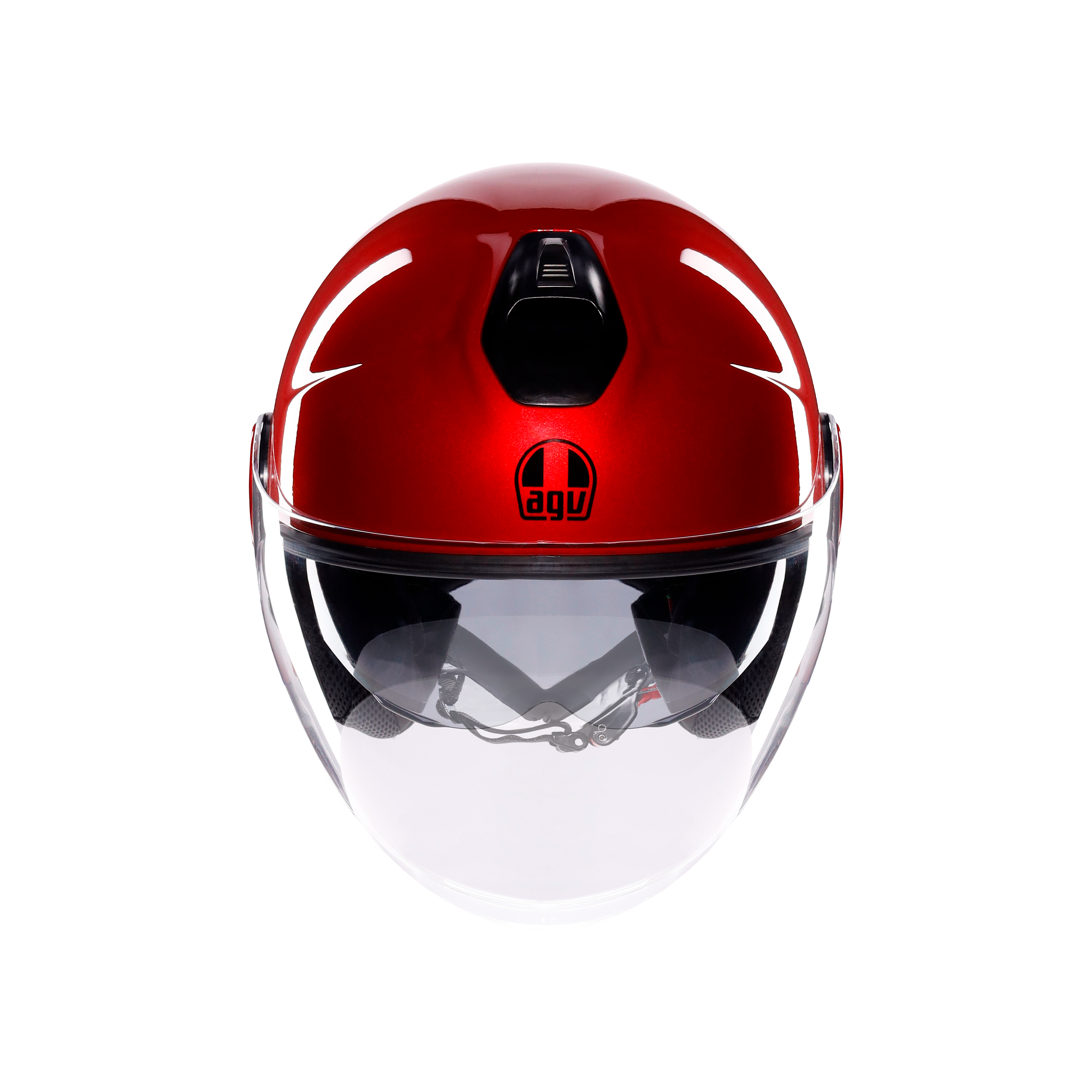 ETERES MONO CORSA RED - CASQUE MOTO JET E2206 -  - 2