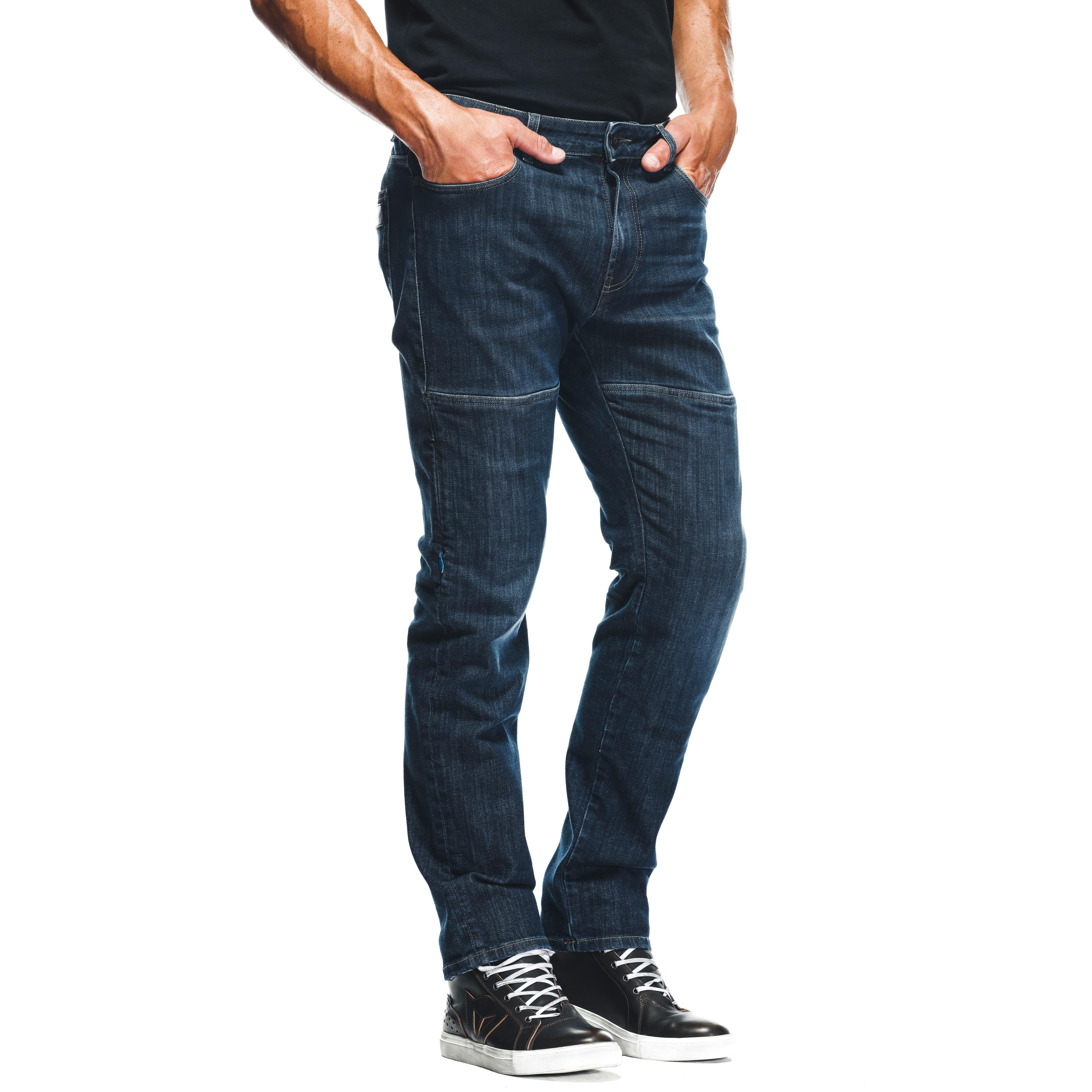 DENIM BLAST REGULAR - MEN'S MOTORCYCLE JEANS - DARK-BLUE - 4