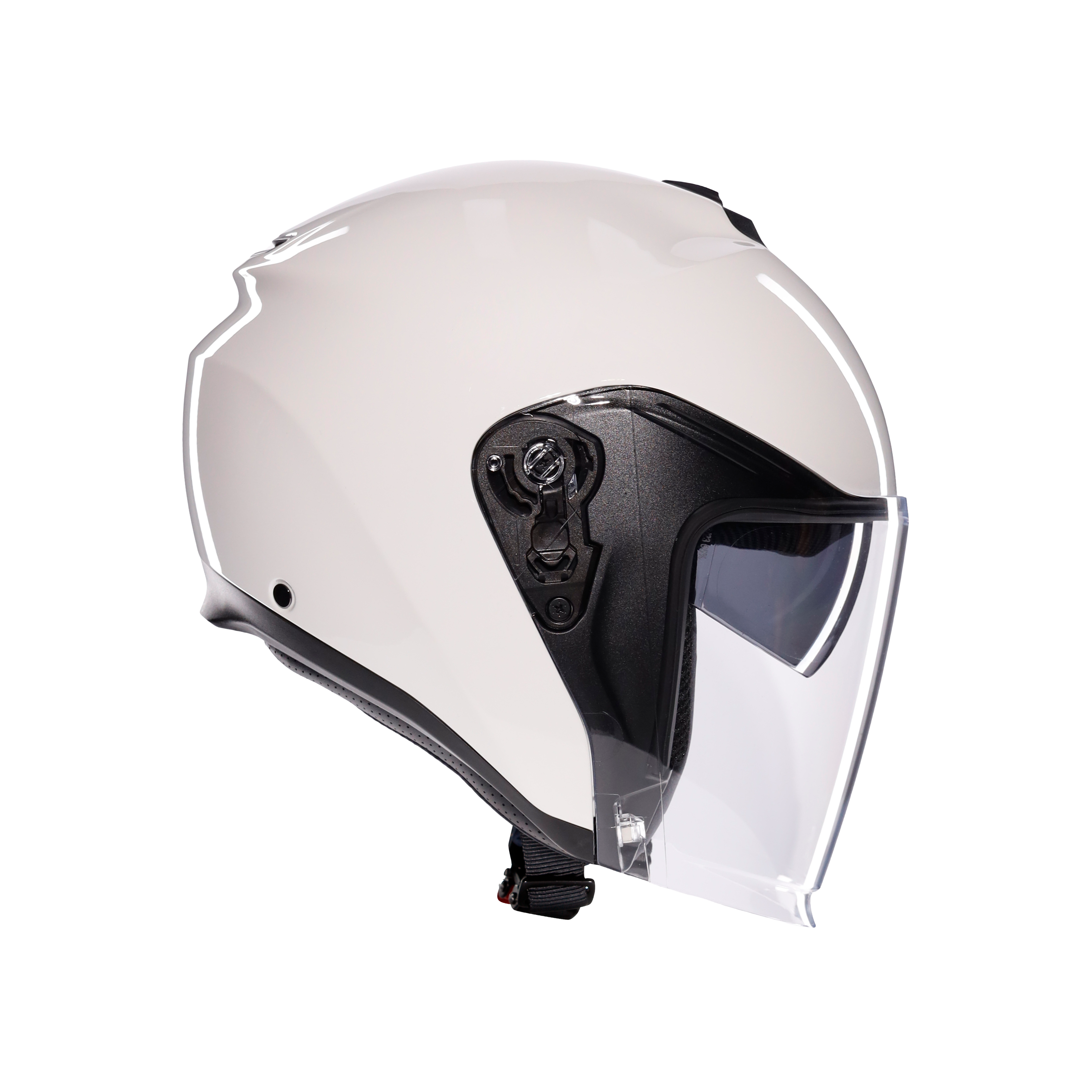 IRIDES MONO MATERIA WHITE - CASQUE MOTO JET E2206 -  - 3